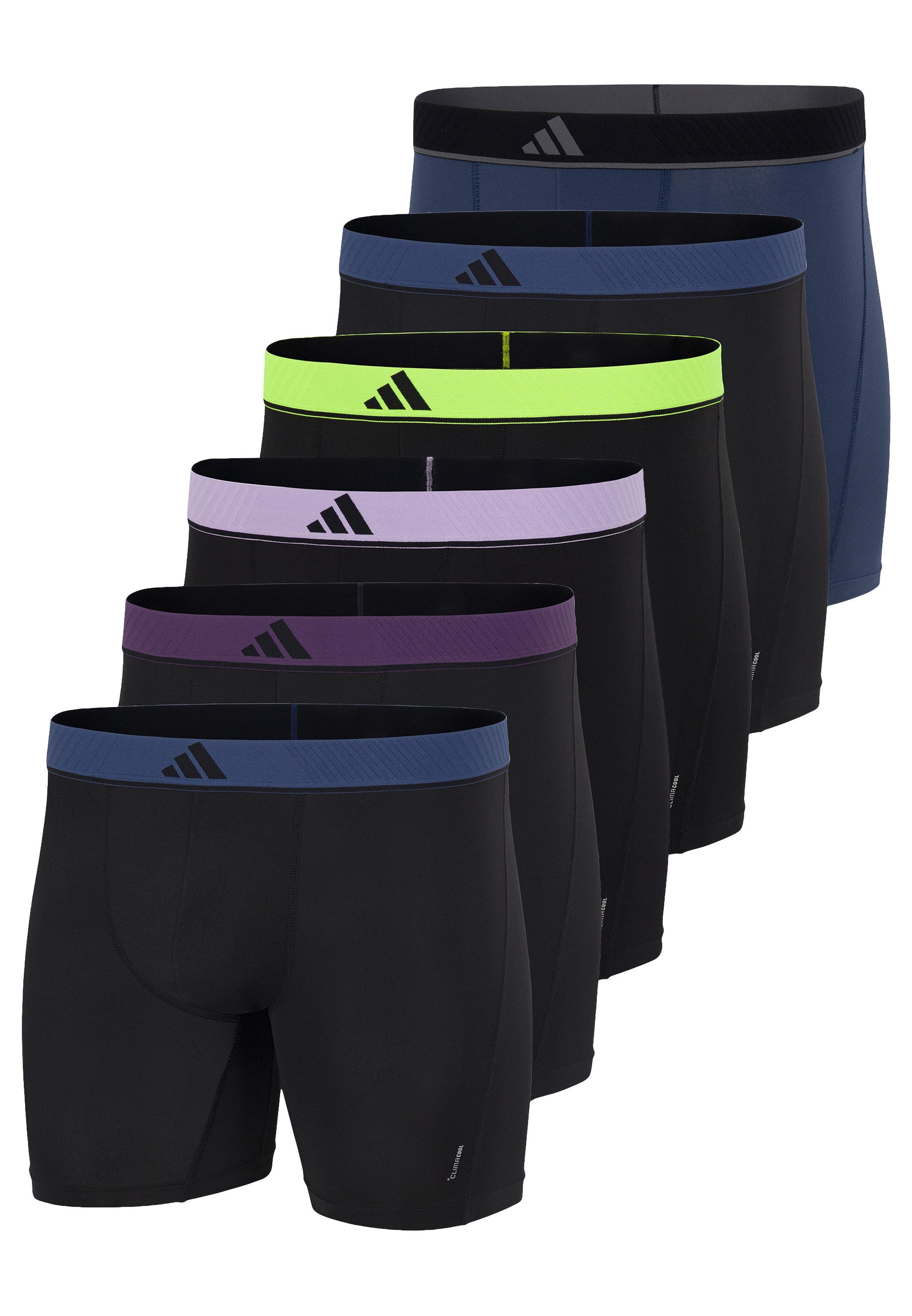 adidas Sportswear Retro Boxer 6er Pack Active Micro Flex (Spar-Set, 6-St) Long Short / Pant - ohne Eingriff - Blickdicht