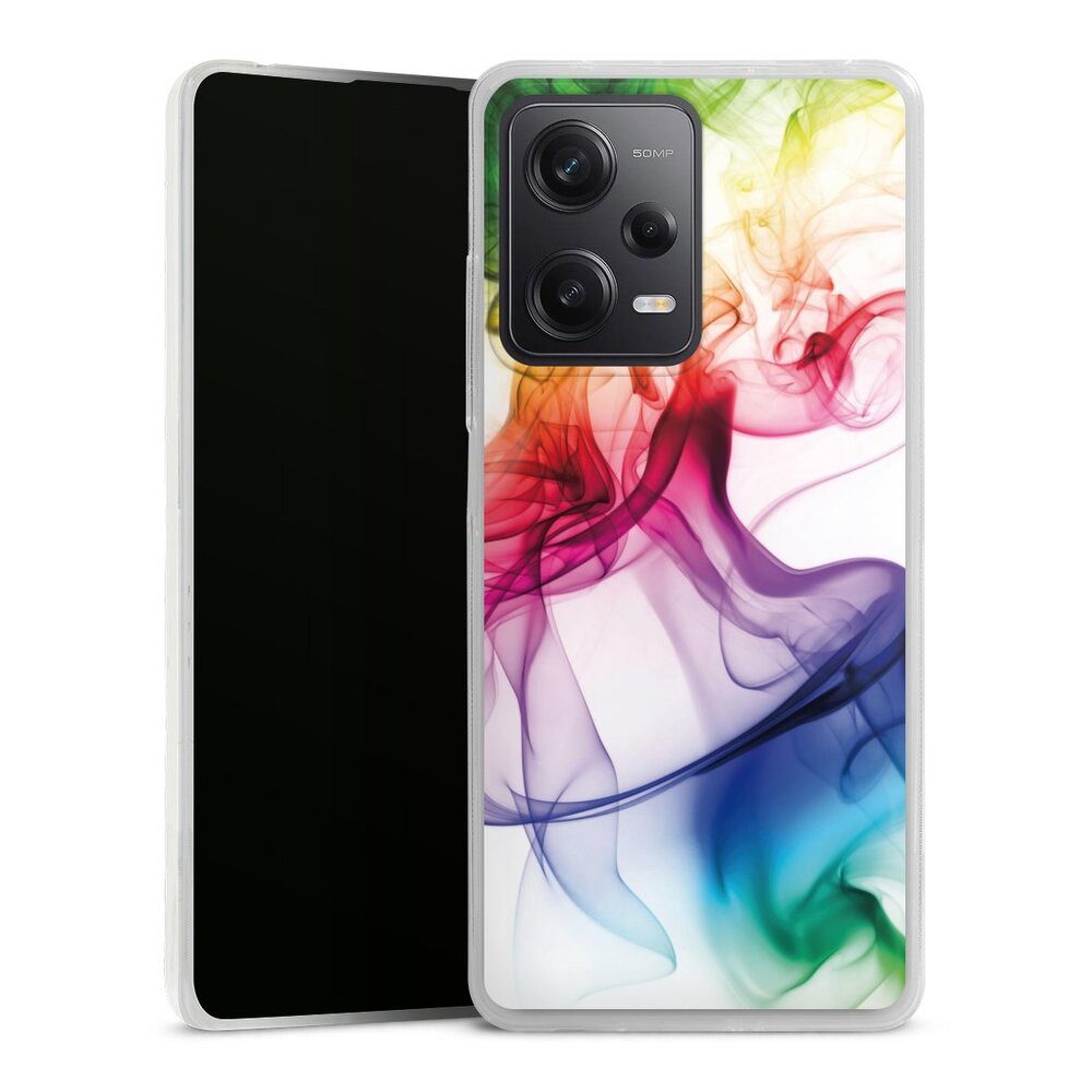 DeinDesign Handyhülle Farbe Wasser Regenbogen Strange waft, Xiaomi Redmi Note 12 Pro 5G Slim Case Silikon Hülle Ultra Dünn