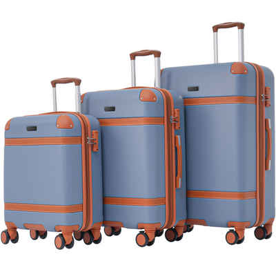MODFU Hartschalen-Trolley Handgepäck Koffer Reise Trolley Gepäck, 4 Rollen, Erweiterbar, TSA-Schloss, Nur 1 Stück