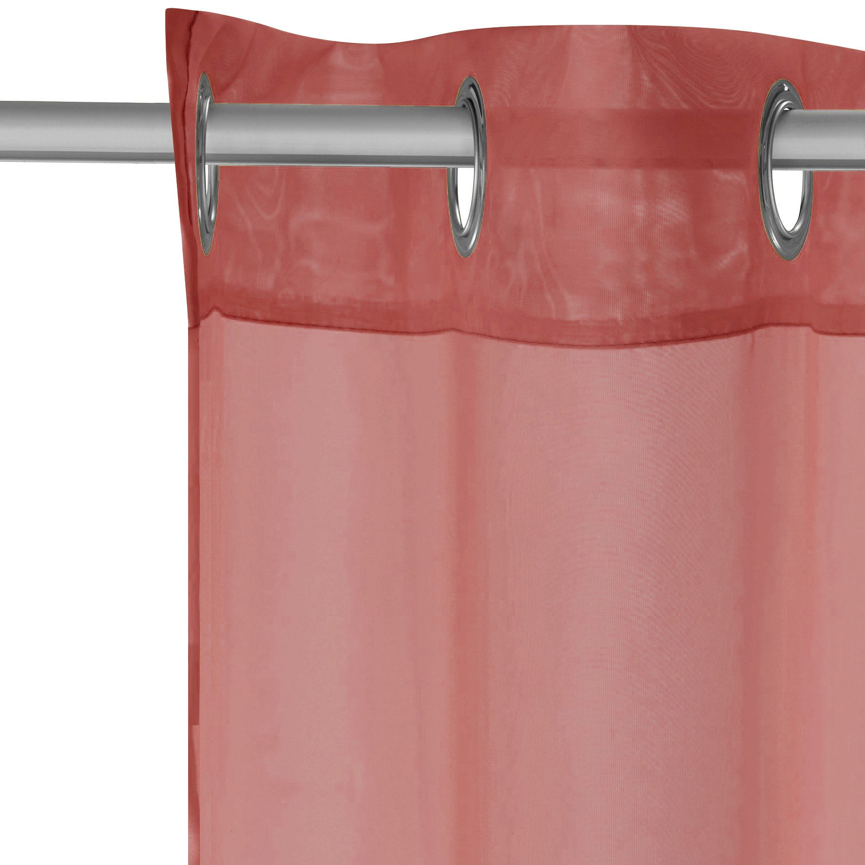 OTTO home Gardine XANA (1 St), Ösen, transparent, Voile, Bestseller, einfarbig, 1 bzw. 2er Set, pflegeleicht, Bestseller!