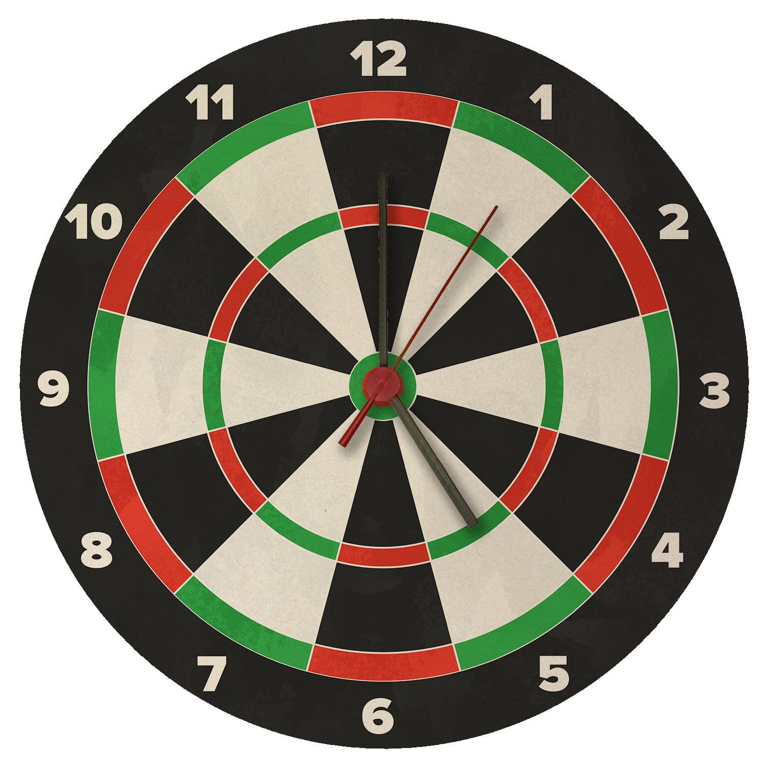 Wanduhr Dartscheibe Wanduhr aus MDF