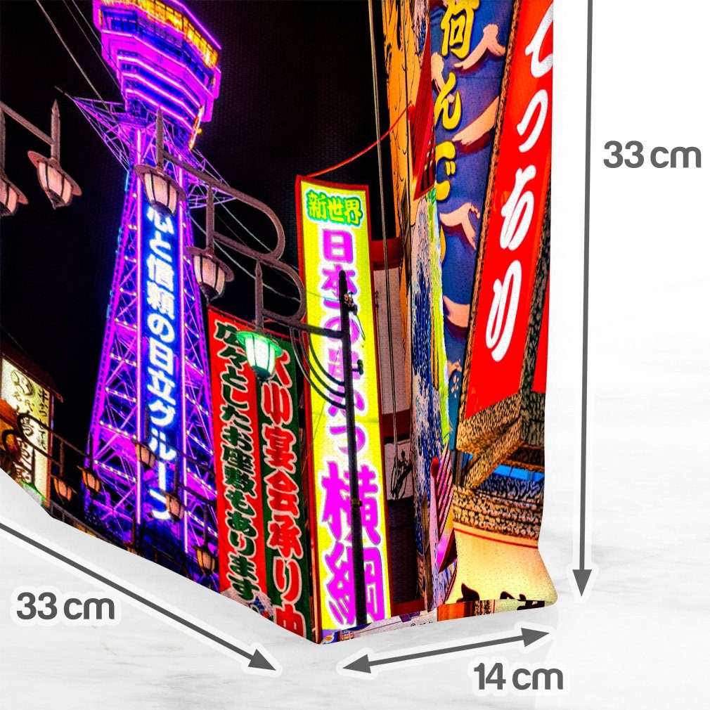 VOID Henkeltasche (1-tlg), Stadtbild Laternen urlaub Osaka Japan Tokyo Asien Reise Stadt tourism