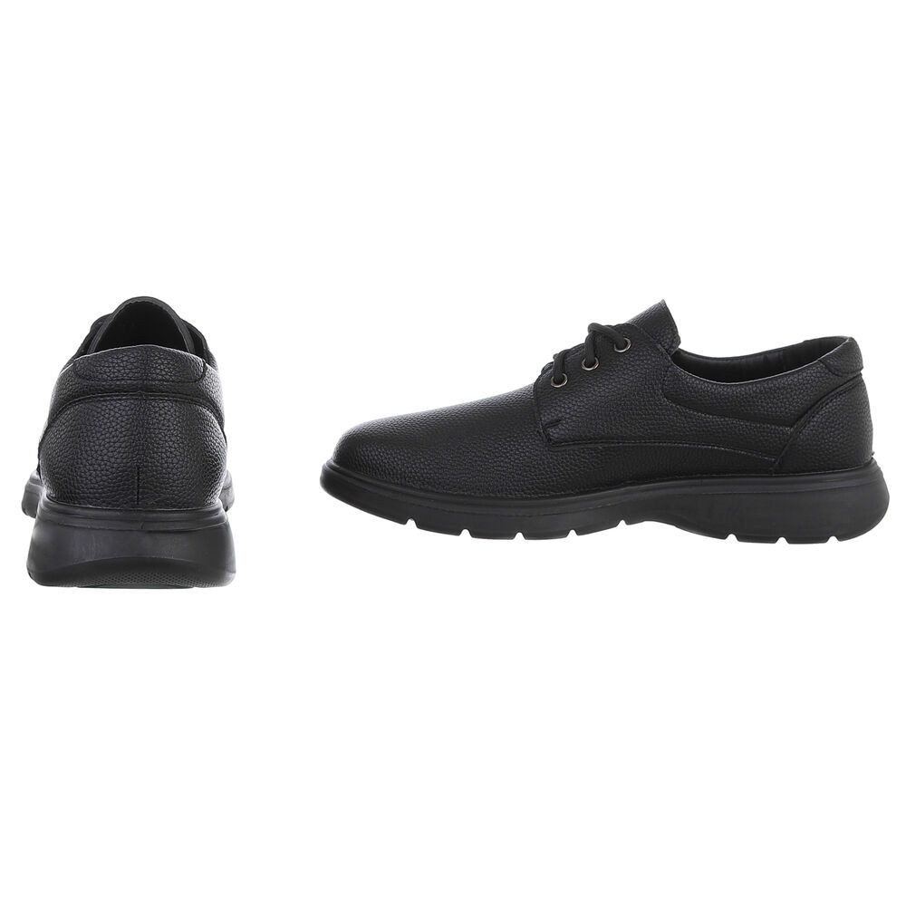 Coolwalk Herren Schnürschuhe Elegant Schnürschuh (88828918) Blockabsatz Schnürer in Schwarz – Bild 5 von 5