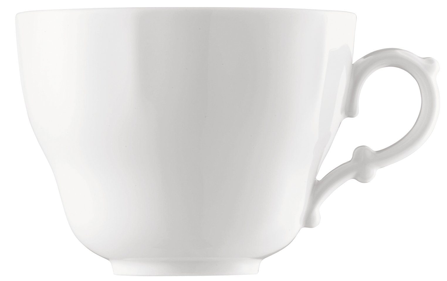 Hutschenreuther Tasse Maria Theresia Weiss Café au lait-Obertasse 0,34 l, Porzellan, Tassen