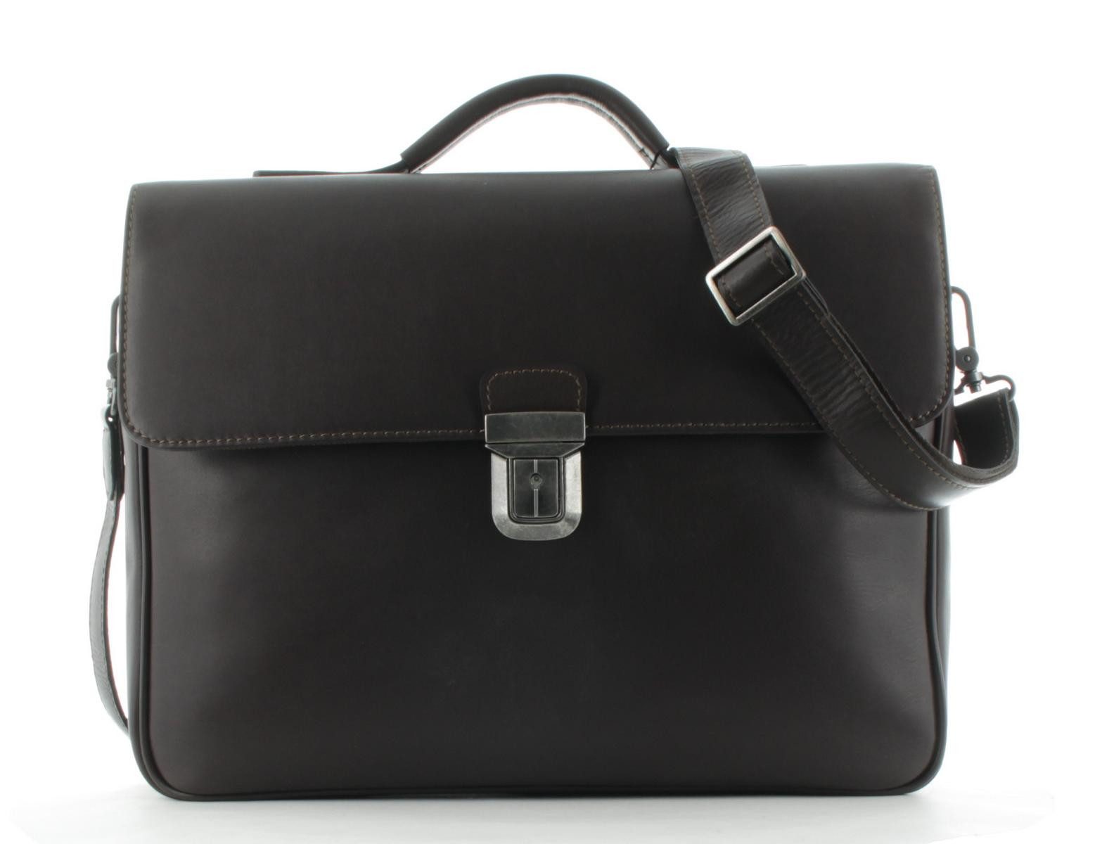 Prato Aktentasche Unisex Aktentasche Aktenkoffer Laptoptasche Leder (ein Stück, 1-tlg), Innenfächer