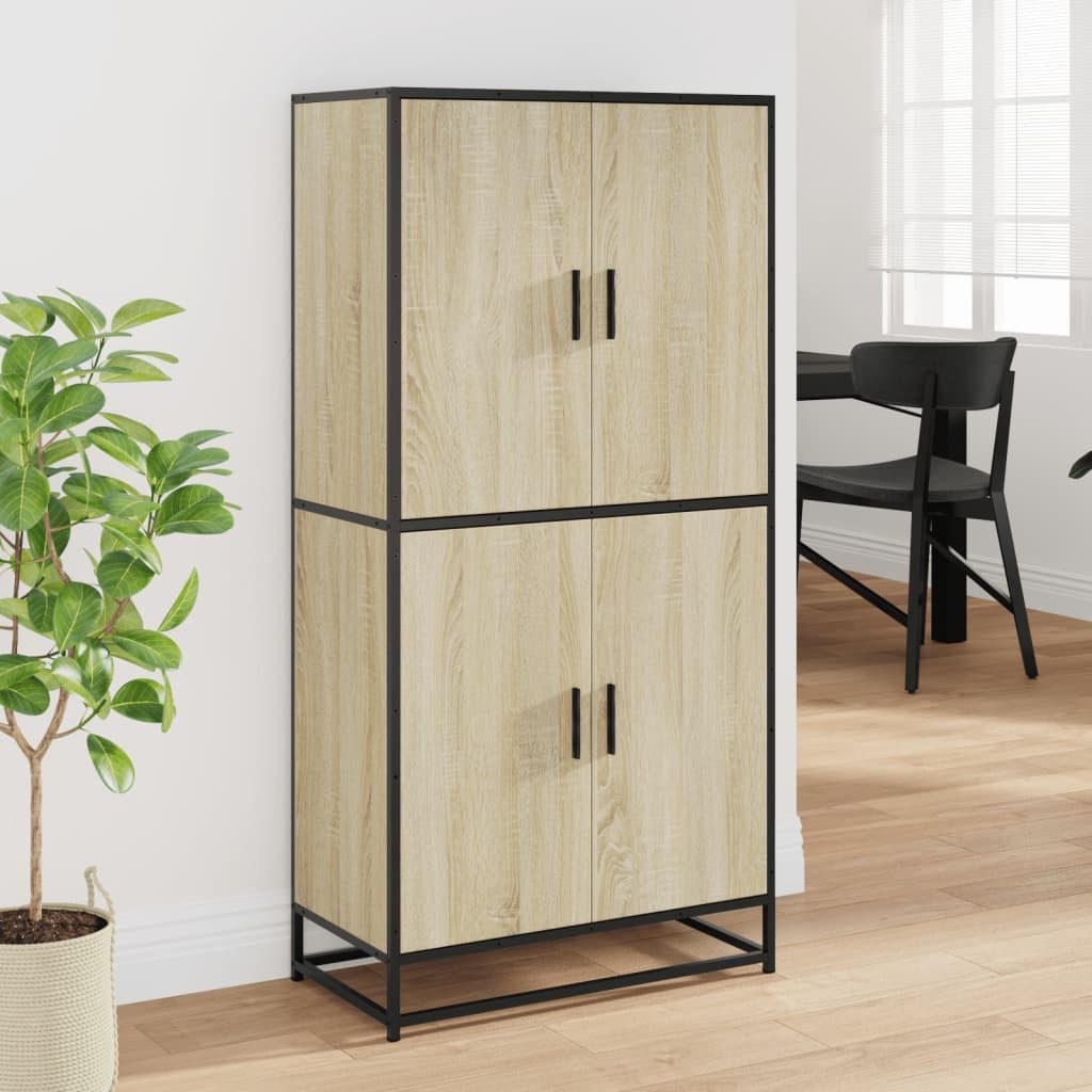 vidaXL Highboard Highboard Sonoma-Eiche 68x35x139 cm günstig online kaufen