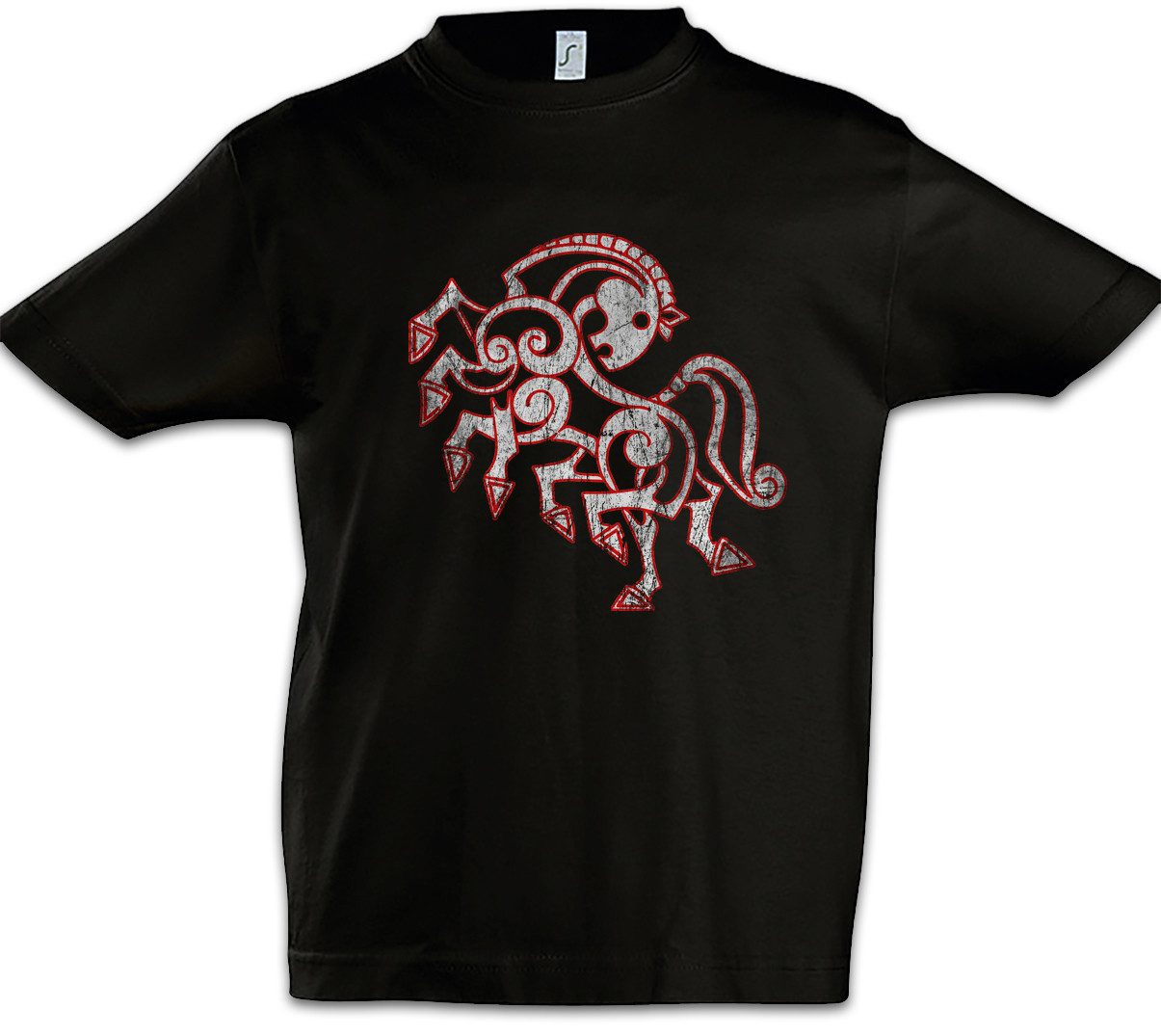 Urban Backwoods Print-Shirt Sleipnir I Kinder T-Shirt Odhins Pferd Horse Walhalla Odin Odhin Odín (1-tlg) Wotan Woden Thor Loki