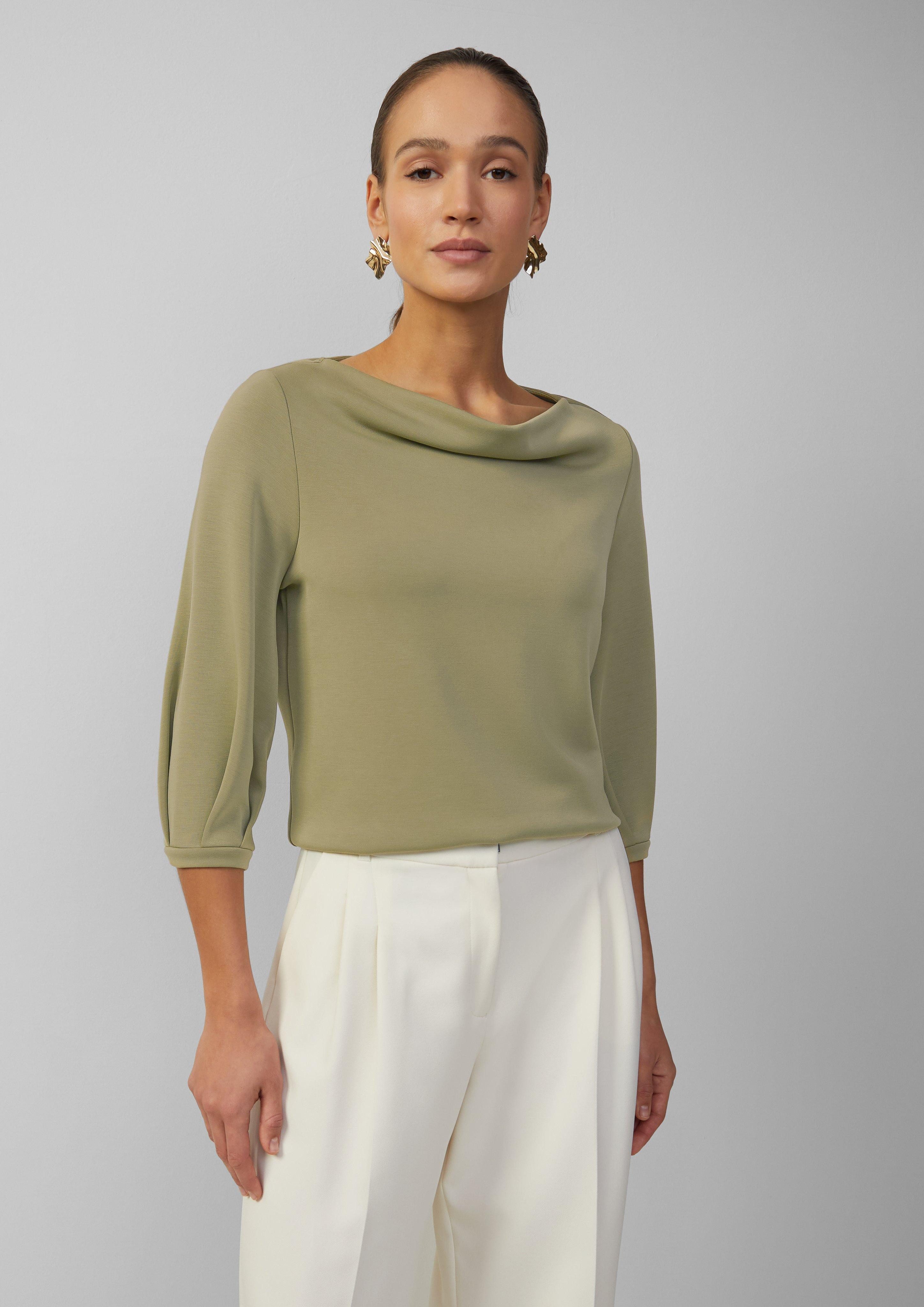 s.Oliver BLACK LABEL 3/4-Arm-Shirt Loose-Fit-Shirt aus günstig online kaufen
