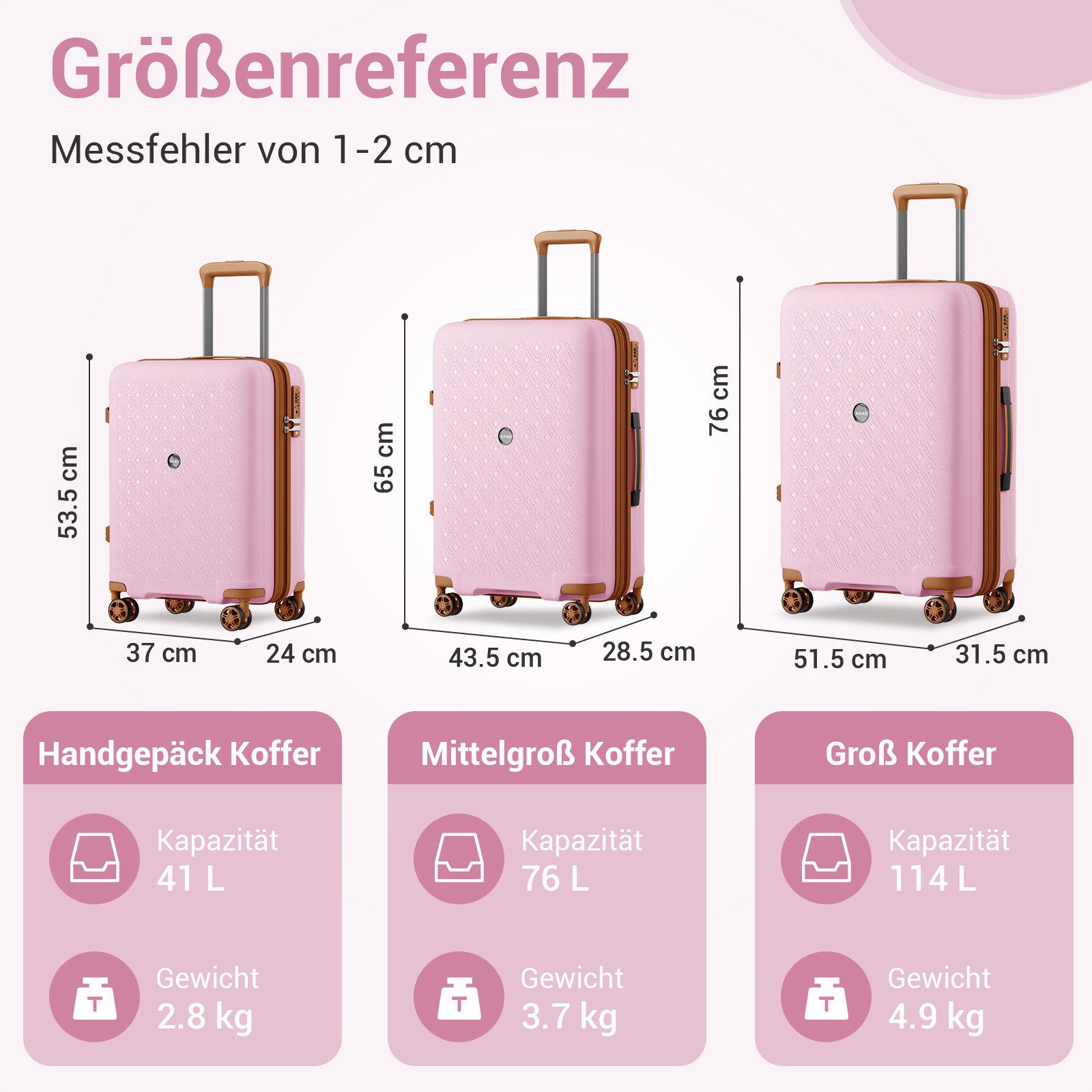 KONO Business-Koffer Premium Reisekoffer Ultimate – günstig online kaufen
