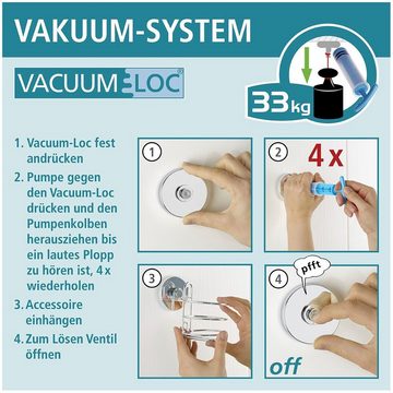 WENKO Wandhaken Vacuum-Loc®, ohne Bohren