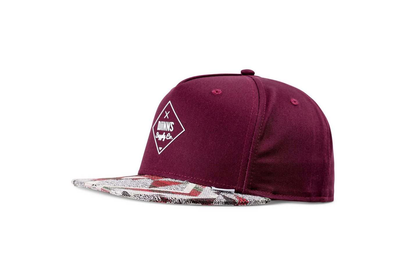 Djinns Snapback Cap Djinns 5 Panel Snapback Cap Rubber Aztek (Basecap, Basecap, Snapback Cap) Flaches Schild mit Aztek Muster