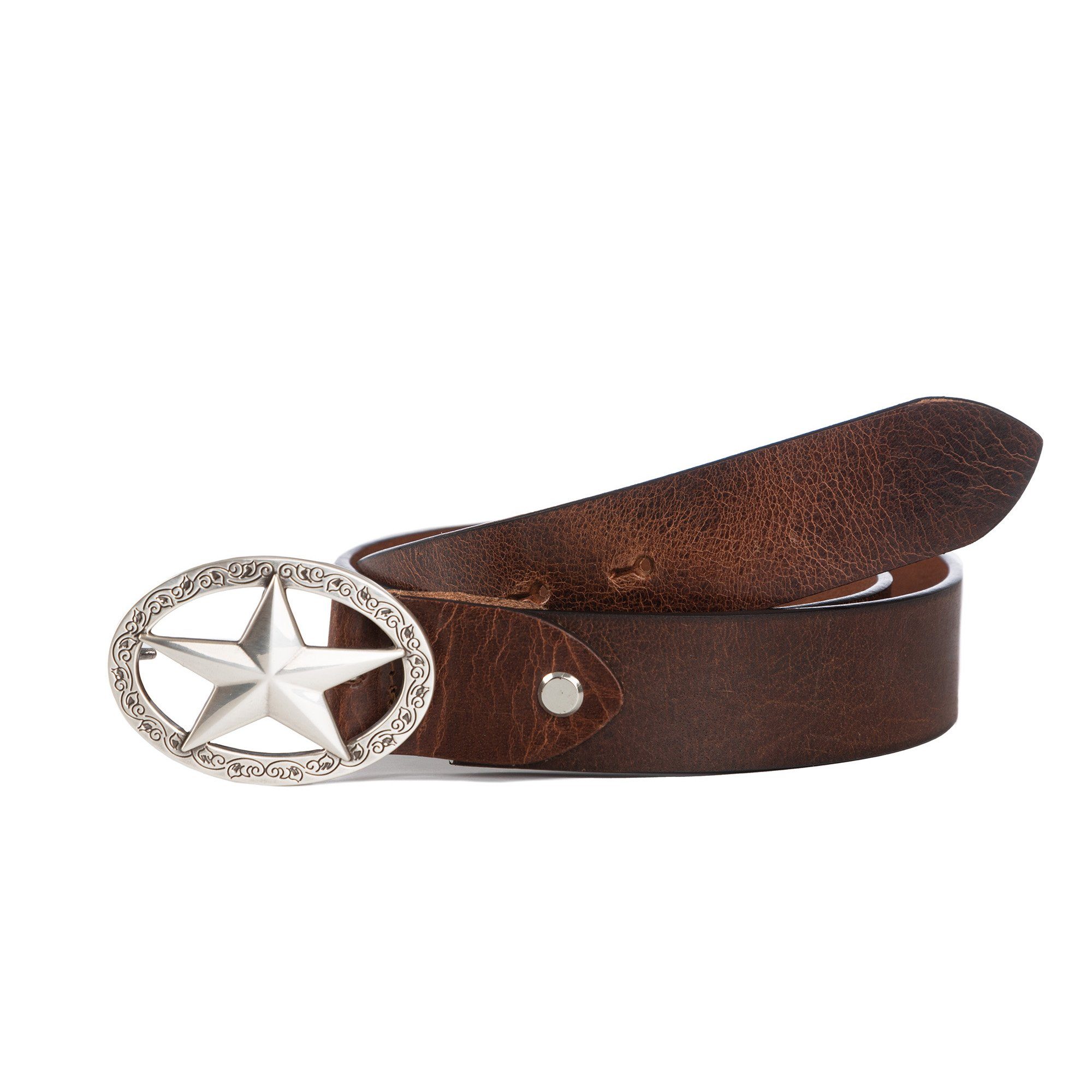 Cassandra Accessoires Ledergürtel "Star" mit Koppelschließe im Westerndesig günstig online kaufen