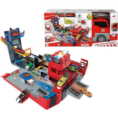 Dickie Toys Spielzeug-Auto Folding Fire Truck Playset