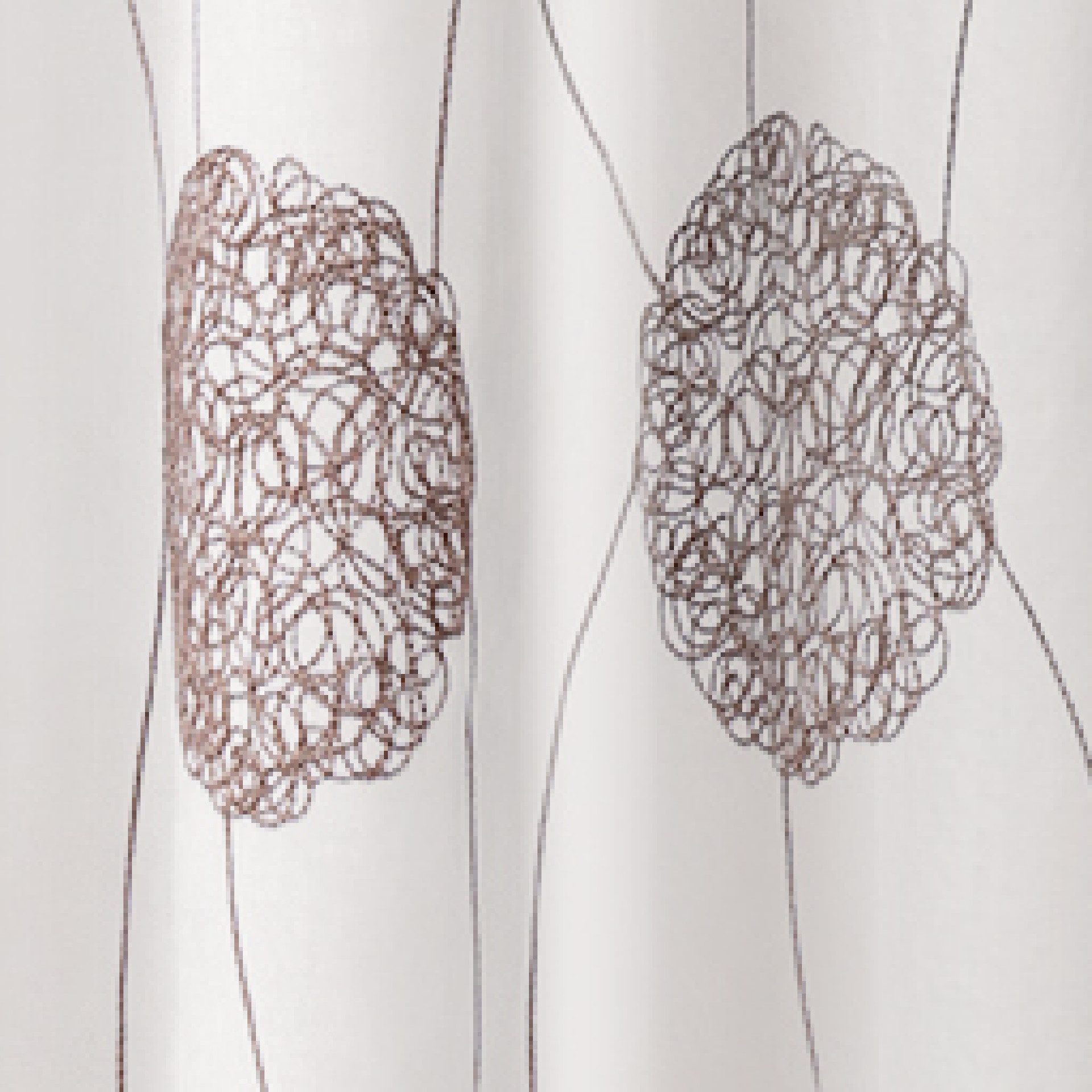 Delindo Lifestyle Gardine Serie Monique (2 St), Ösen, halbtransparent, Voil günstig online kaufen