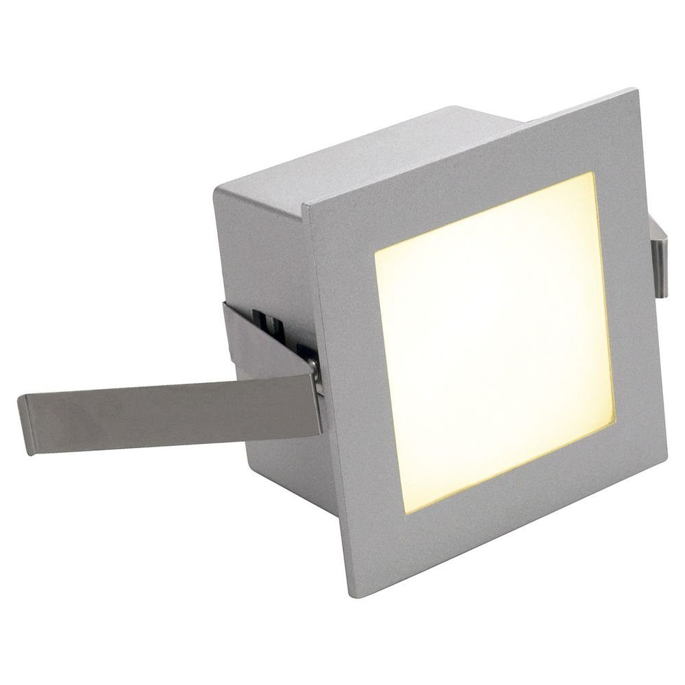 SLV LED Einbauleuchte Einbauleuchte Frame Basic LED in silbergrau, 3000K, warmweiß, keine Angabe, Leuchtmittel enthalten: Ja, fest verbaut, LED, warmweiss, Einbaustrahler, Einbauleuchte