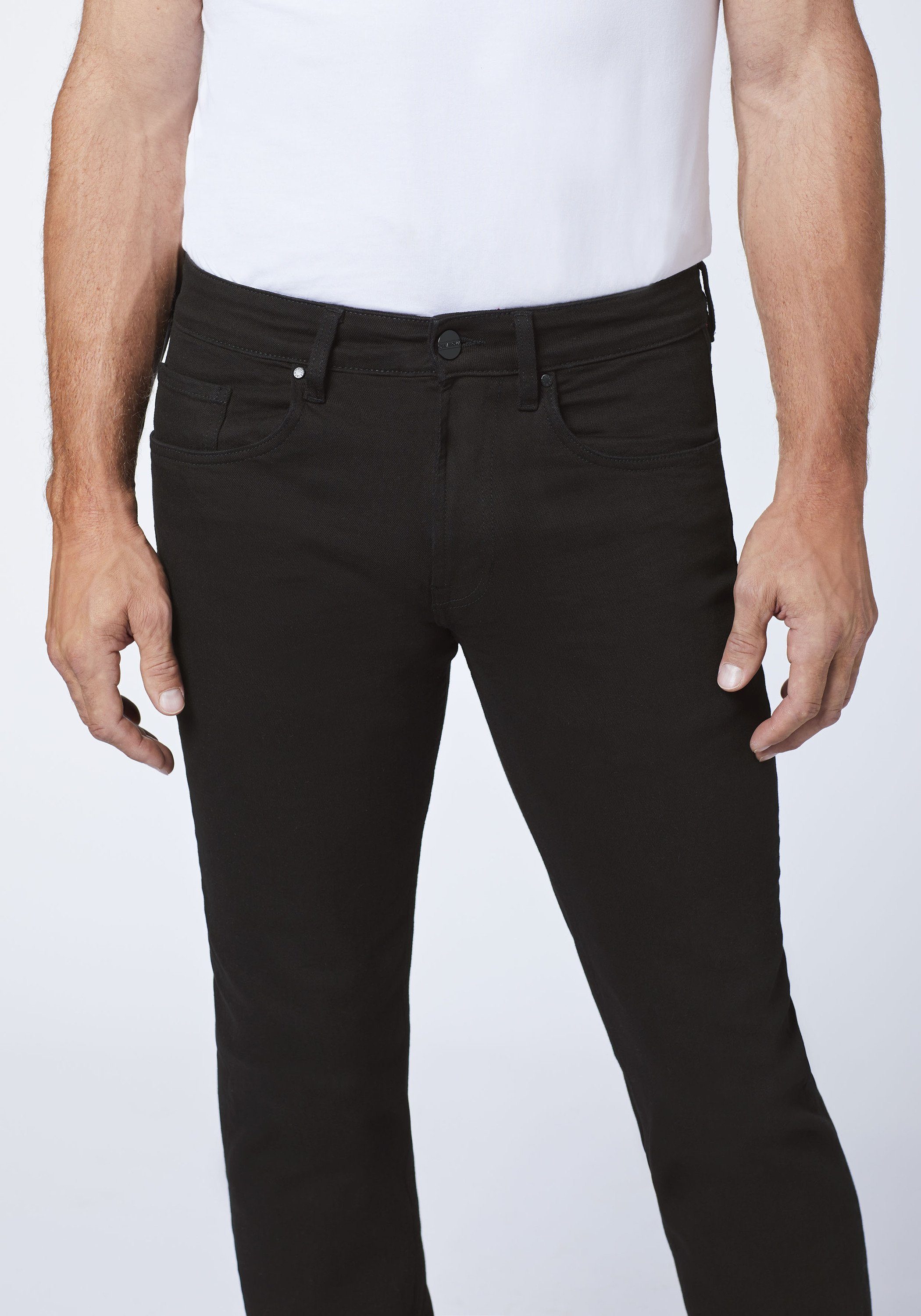 Oklahoma Jeans Straight-Jeans in bequemer French Terry Qualität (1-tlg)