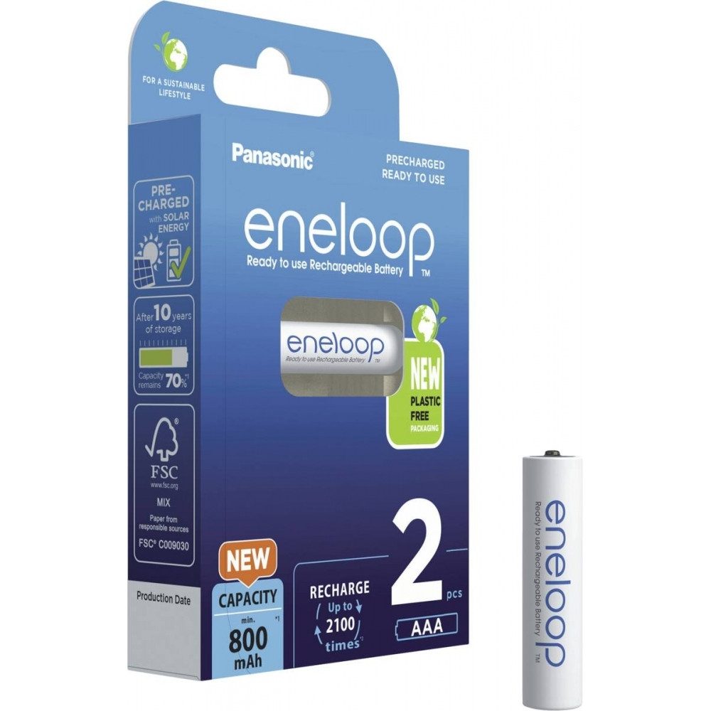 Eneloop BK-4MCCE 2er Blister Micro-Akkus Typ AAA Batterie
