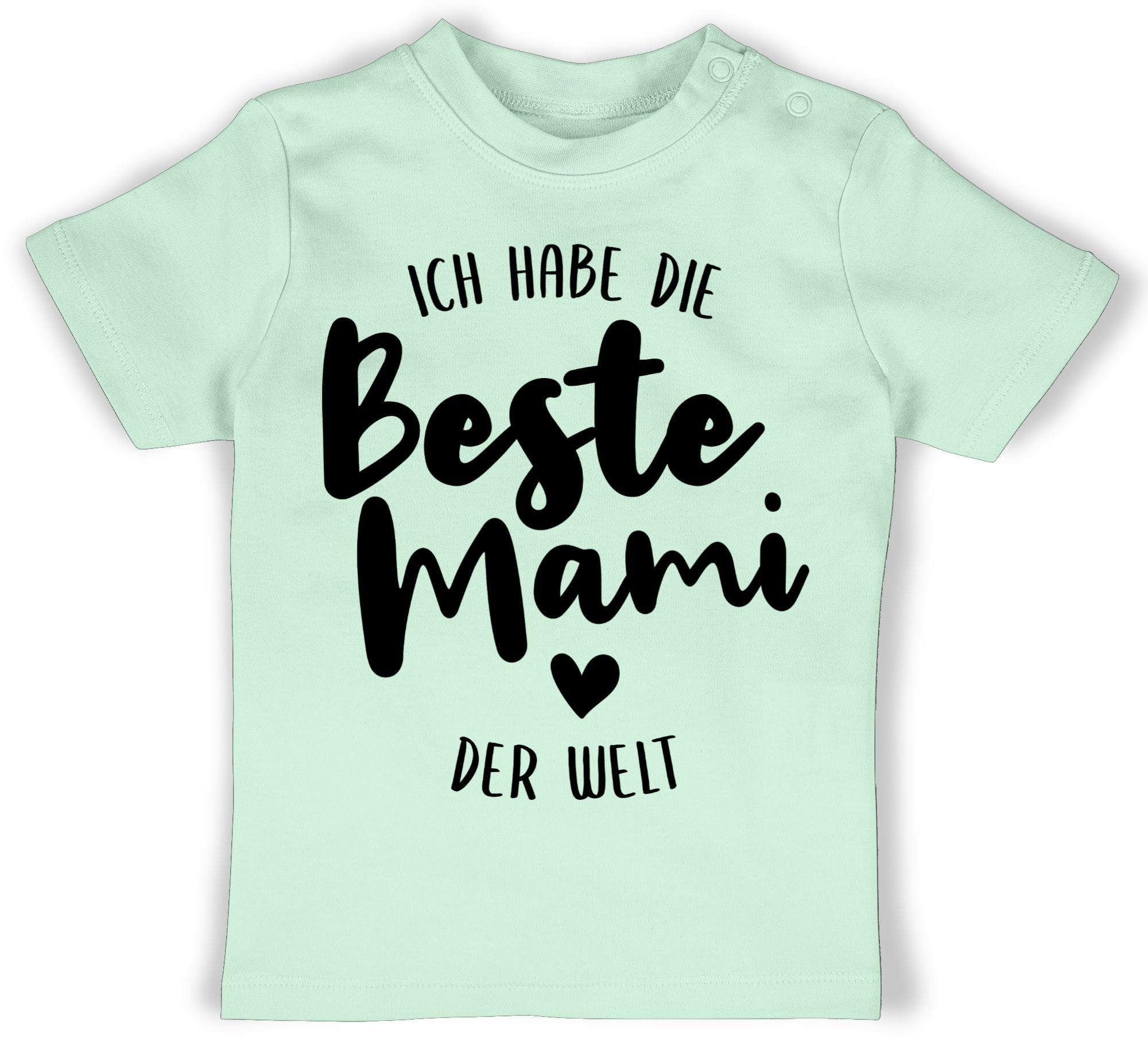 Shirtracer T-Shirt Ich habe die beste Mami der Welt schwarz Muttertagsgeschenk 1 Mintgrün | T-Shirts