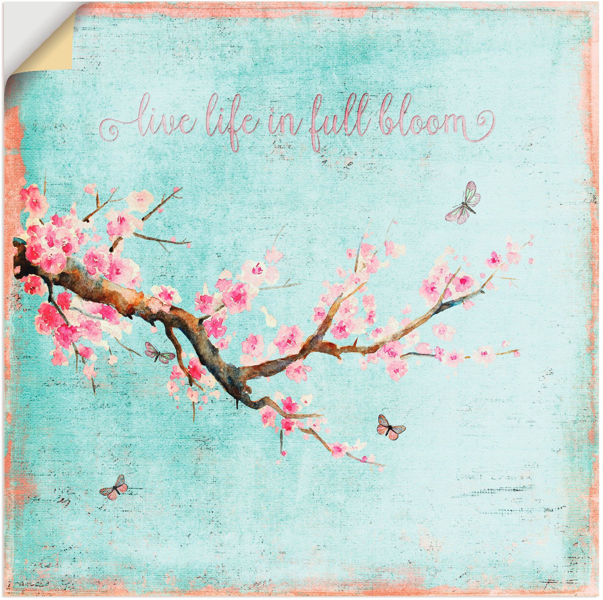 Artland Wandbild Kirschblüte, Blumen (1 St), günstig online kaufen