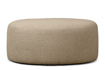 Konsimo Polsterhocker RAGGI Sitzhocker Pouf, mit 360° Drehfunktion, Bouclé-Stoff, im modernistischen Stil