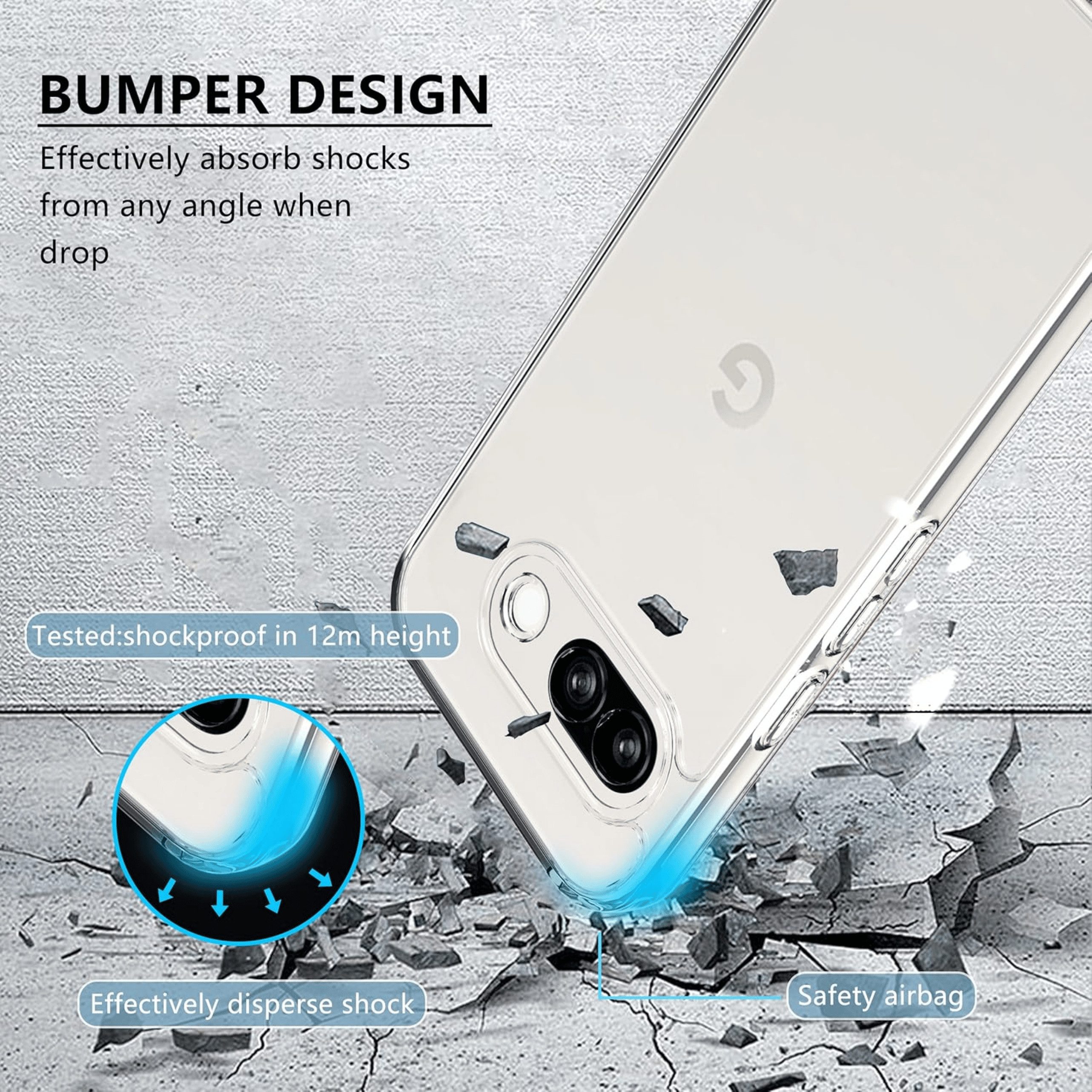 SmartUP Smartphone-Hülle + 2X Schutzglas für Google Pixel 10A Panzerfolie Display Full Case 9H 6,3 Zoll, kompletter Rundumschutz – Bild 3 von 5