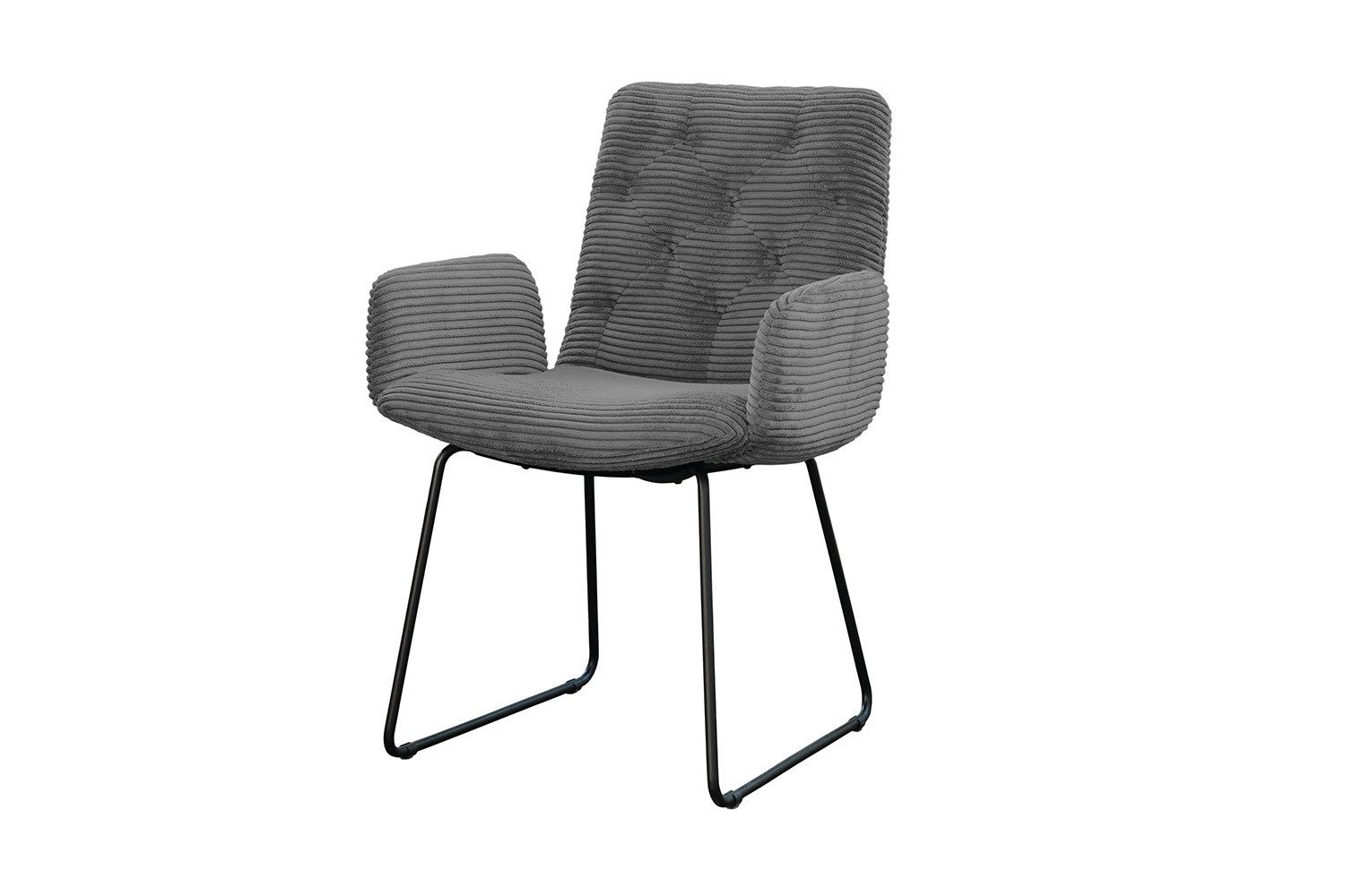 KAWOLA Esszimmerstuhl NEW CHARME, Stuhl Esszimmersessel Cord, mit od. ohne Drehfunktion, versch. Farben