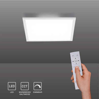 SellTec LED Deckenleuchte LED Deckenlampe Panel Backlight, CCT-Farbtemperaturregelung, Dimmfunktion, 1xLED-Board/20W, Warmweiß bis Kaltweiß, CCT Farbwechsel dimmbar per Fernbedienung