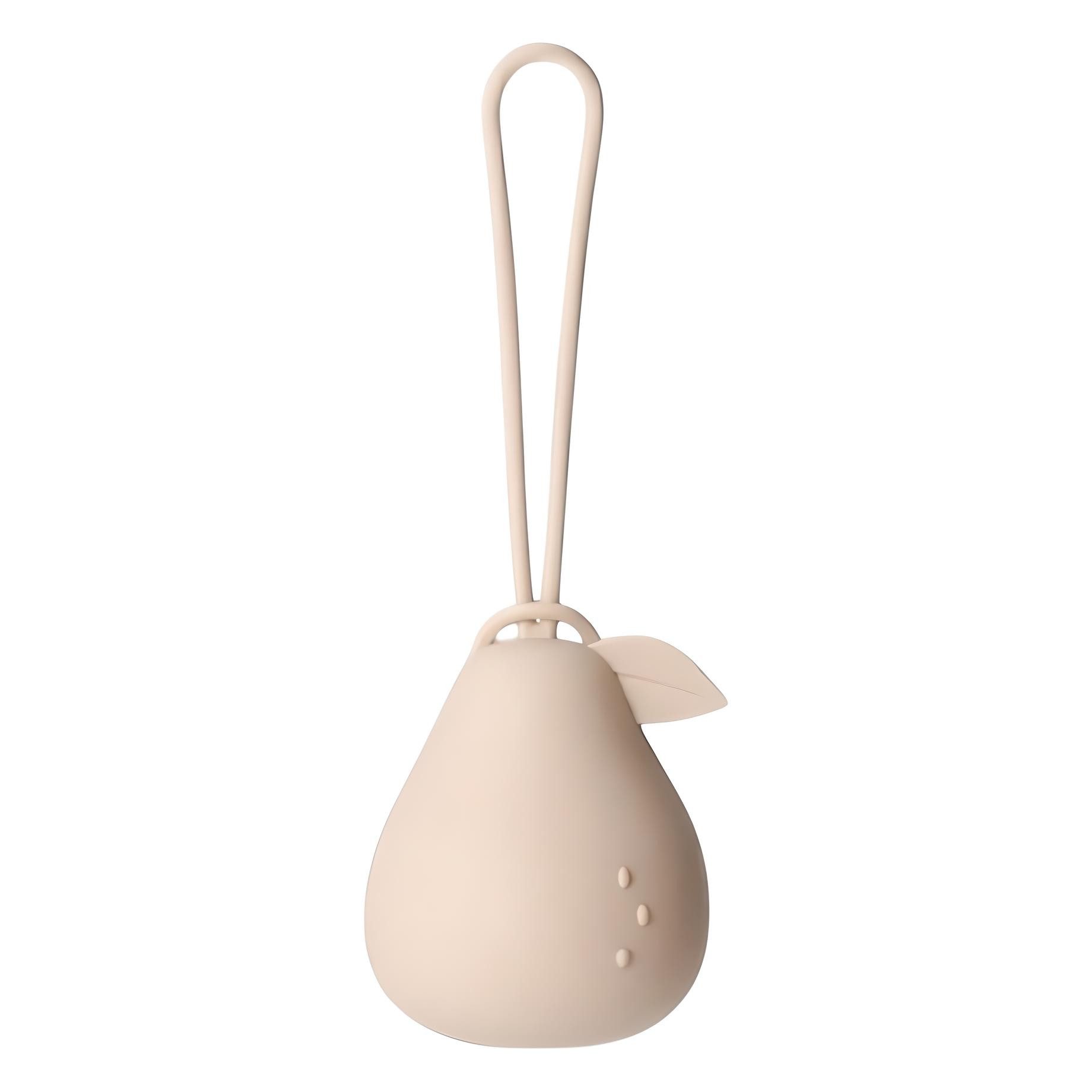 Schnullerbefestigung Schnullerhalter "Nashi" aus Silikon in Beige