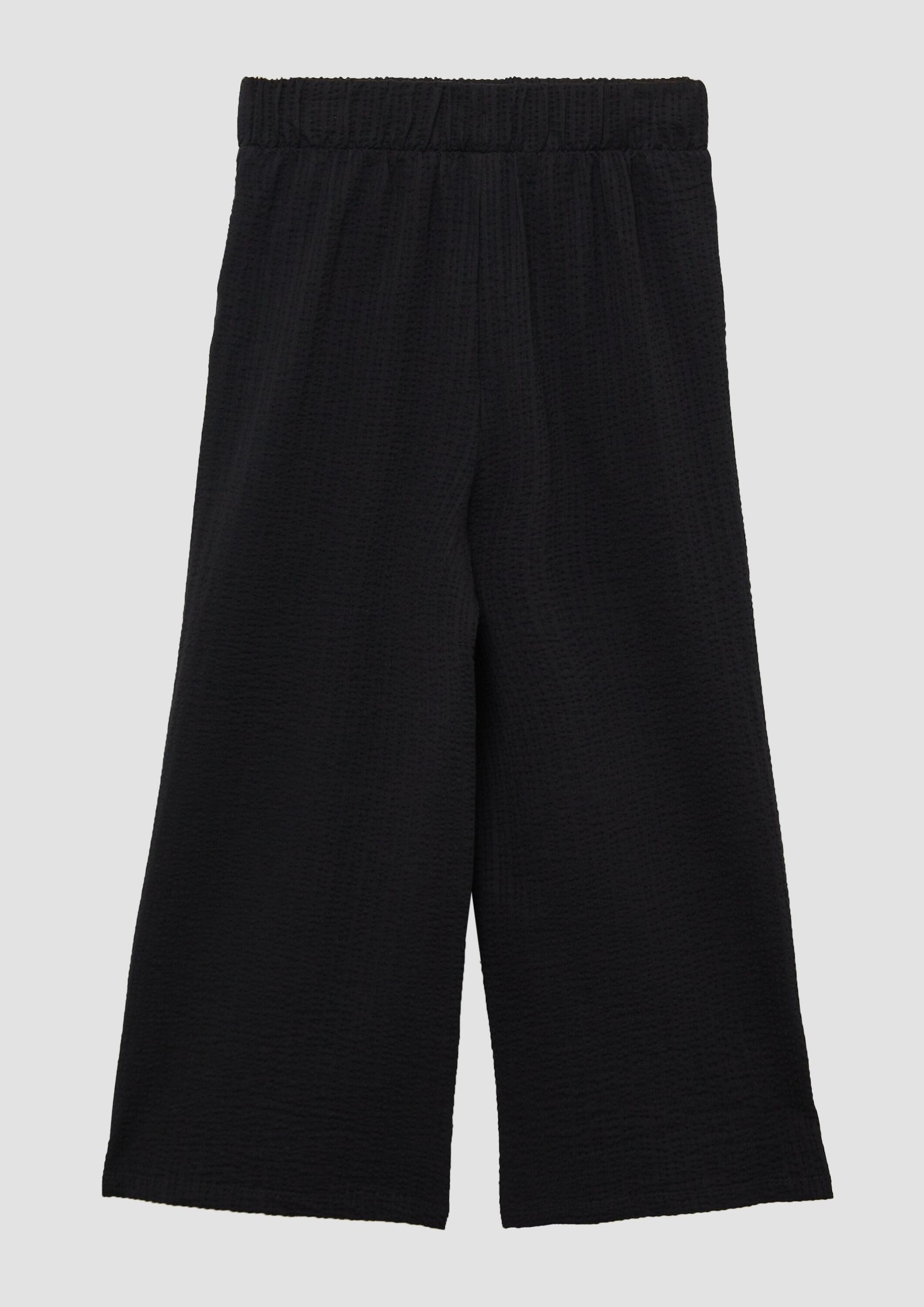 s.Oliver Culotte Leggins Strukturierte Culotte im Loose Fit