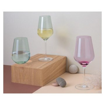 Ritzenhoff Weinglas Fjordlicht, Glas, Pink H:23.6cm D:9.4cm Glas