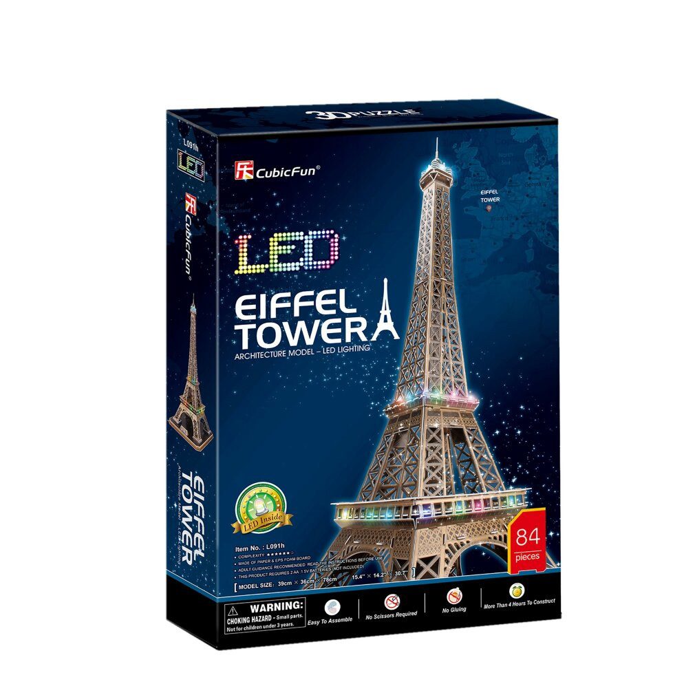 3D-Puzzle 3d Puzzle Eiffelturm LED