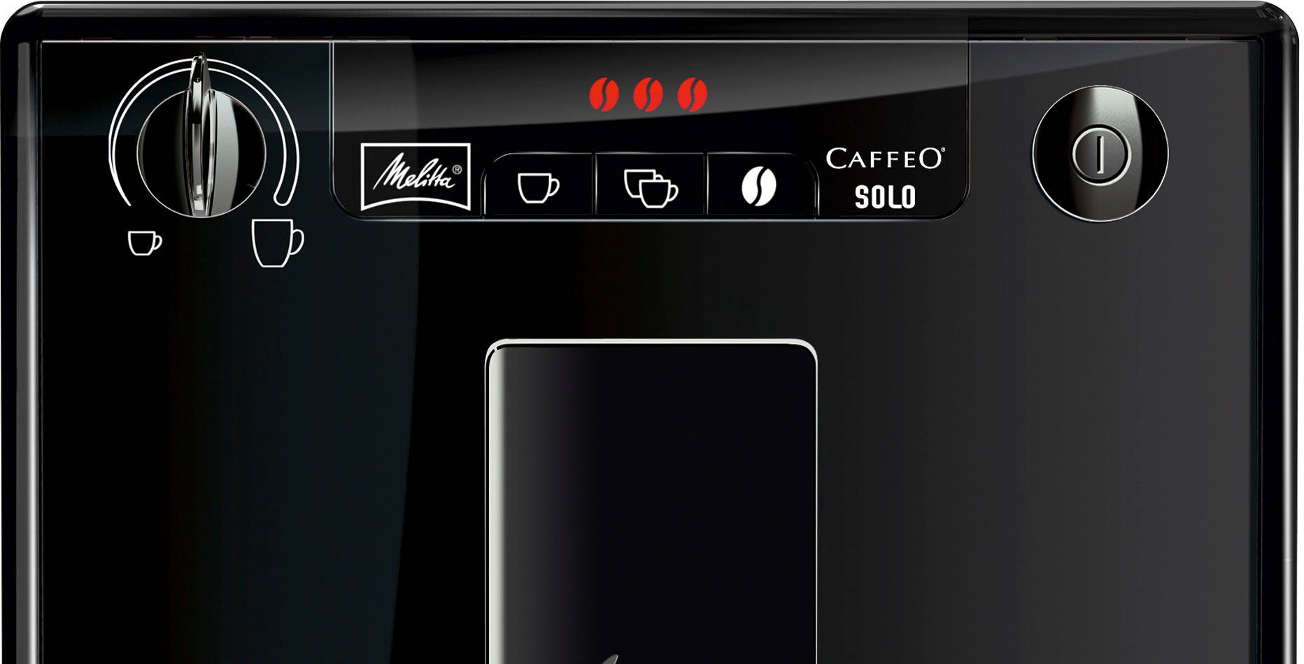 & Kaffee 20 Breite pure Kaffeevollautomat bei cm aromatischer Melitta black, Espresso E950-322, Solo® nur