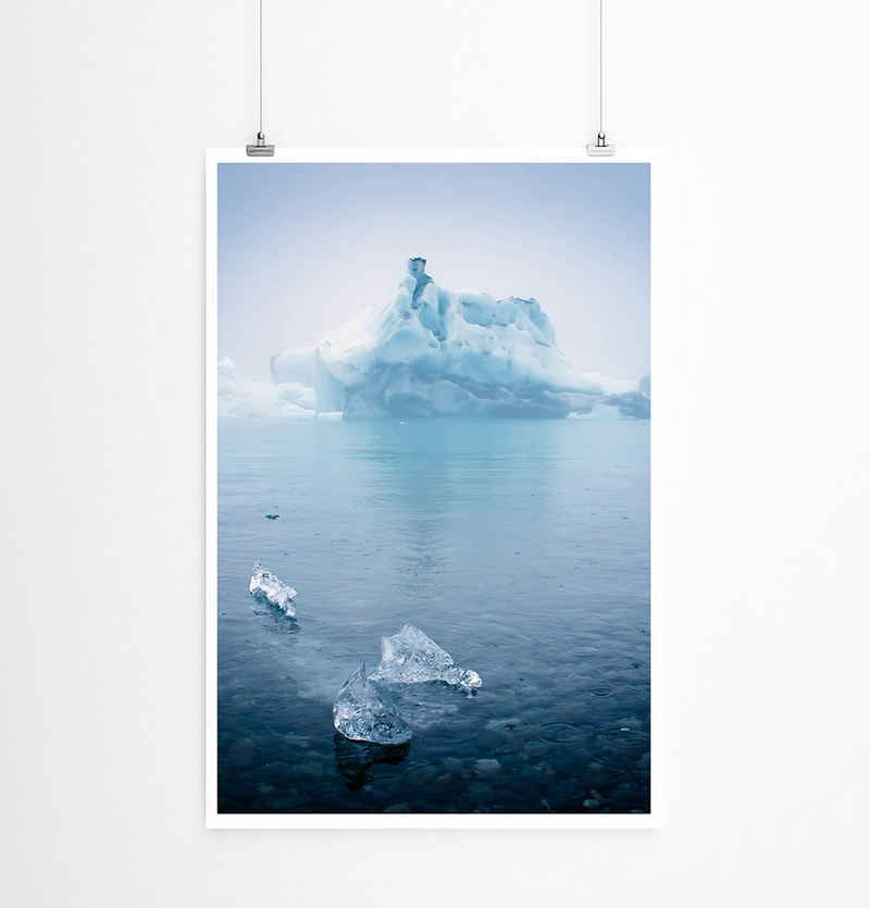 Sinus Art Poster 90x60cm Poster Jokulsarlon Eislagune Island