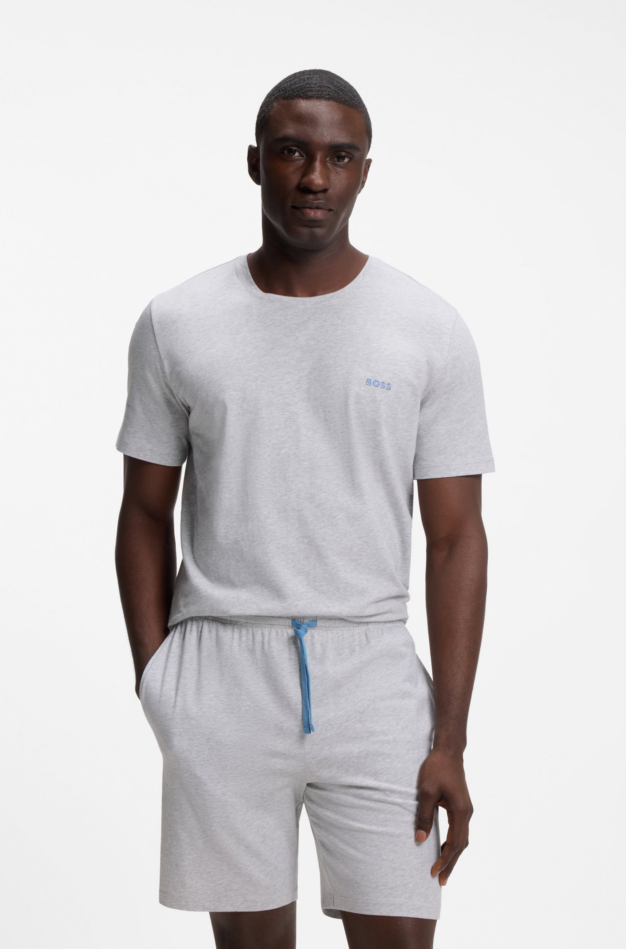 BOSS T-Shirt Mix&Match T-Shirt R mit Logostickerei