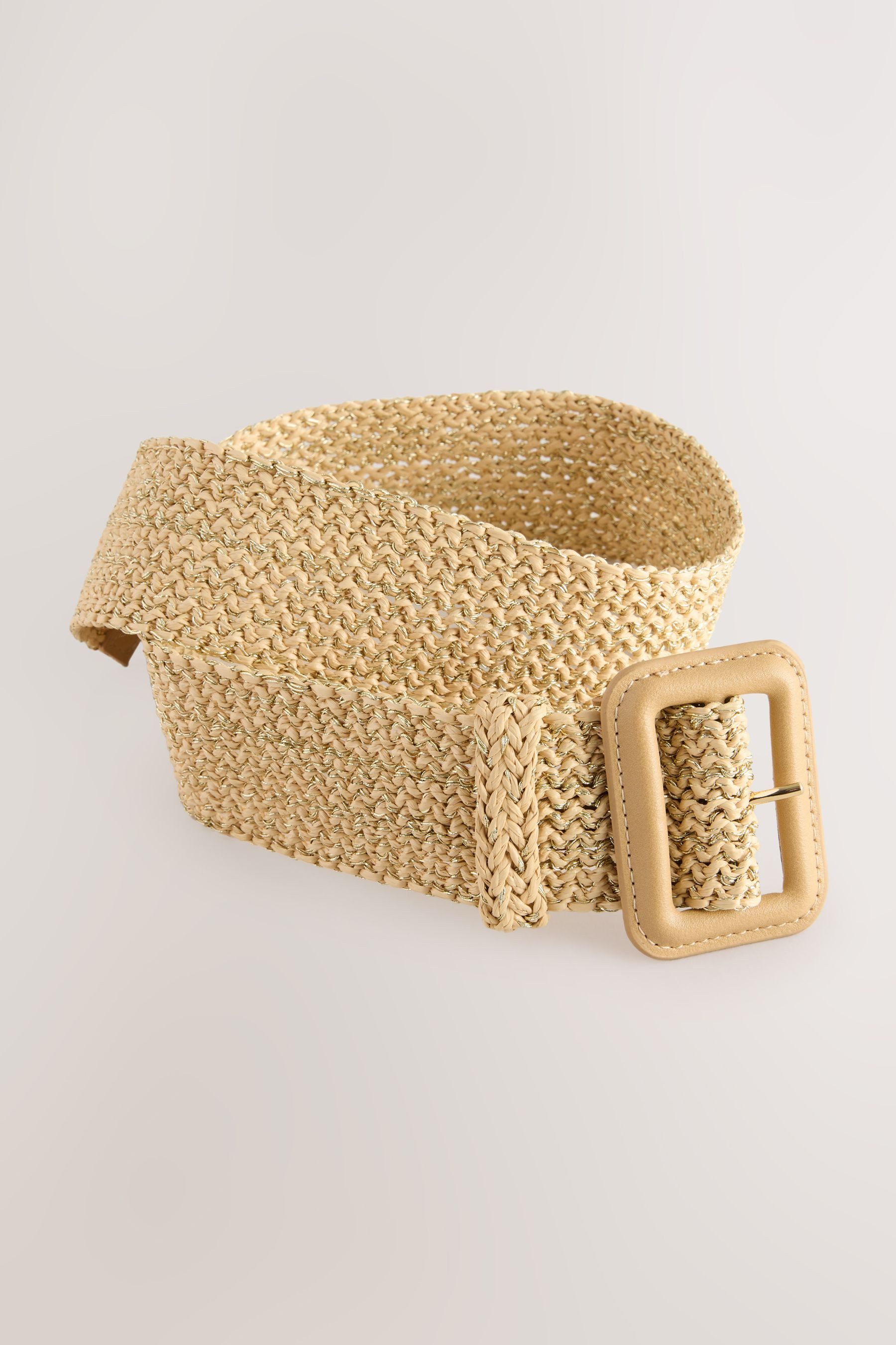 Next Gürtelriemen Breiter Gürtel in Raffia-Optik (1-St)
