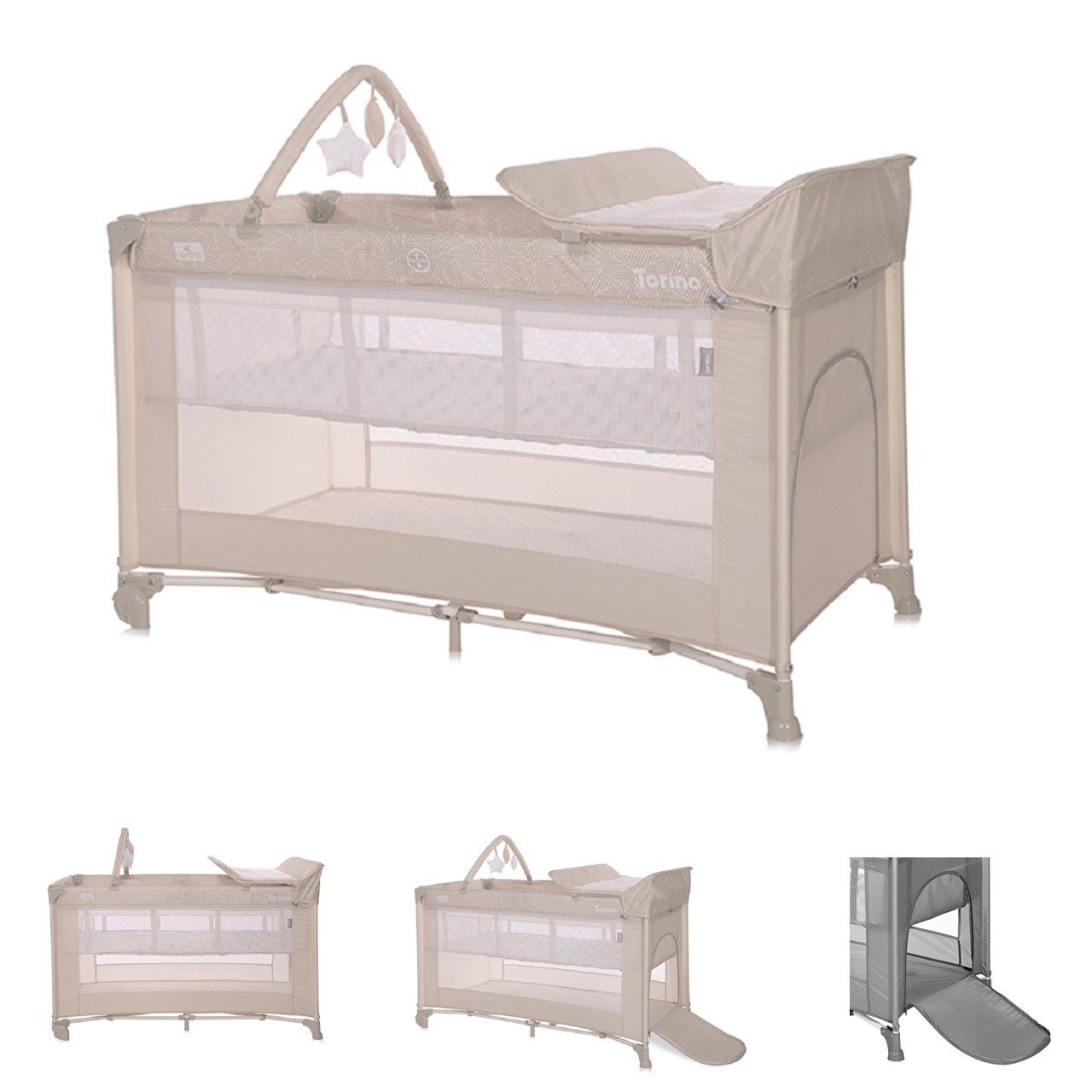 Baby-Reisebett Reisebett Torino plus 2 Ebenen