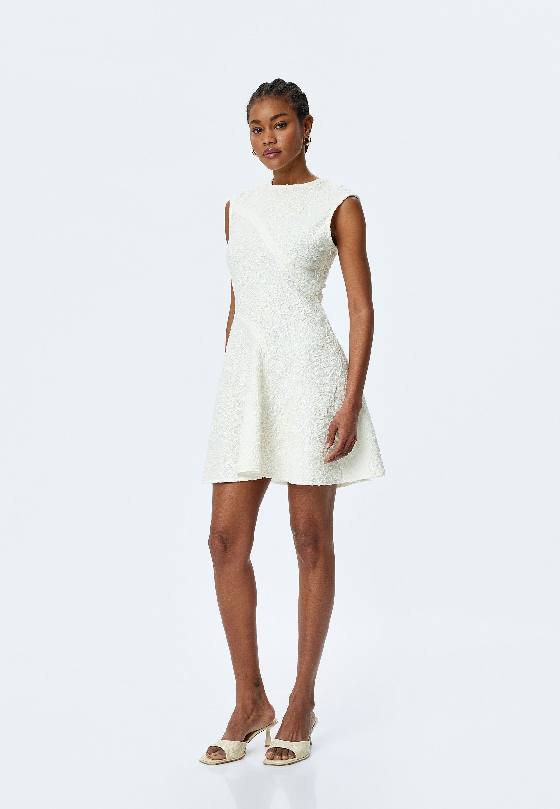 Koton Volantkleid Mini Länge Mit Schlag(Vollkreis) Volantkleid günstig online kaufen