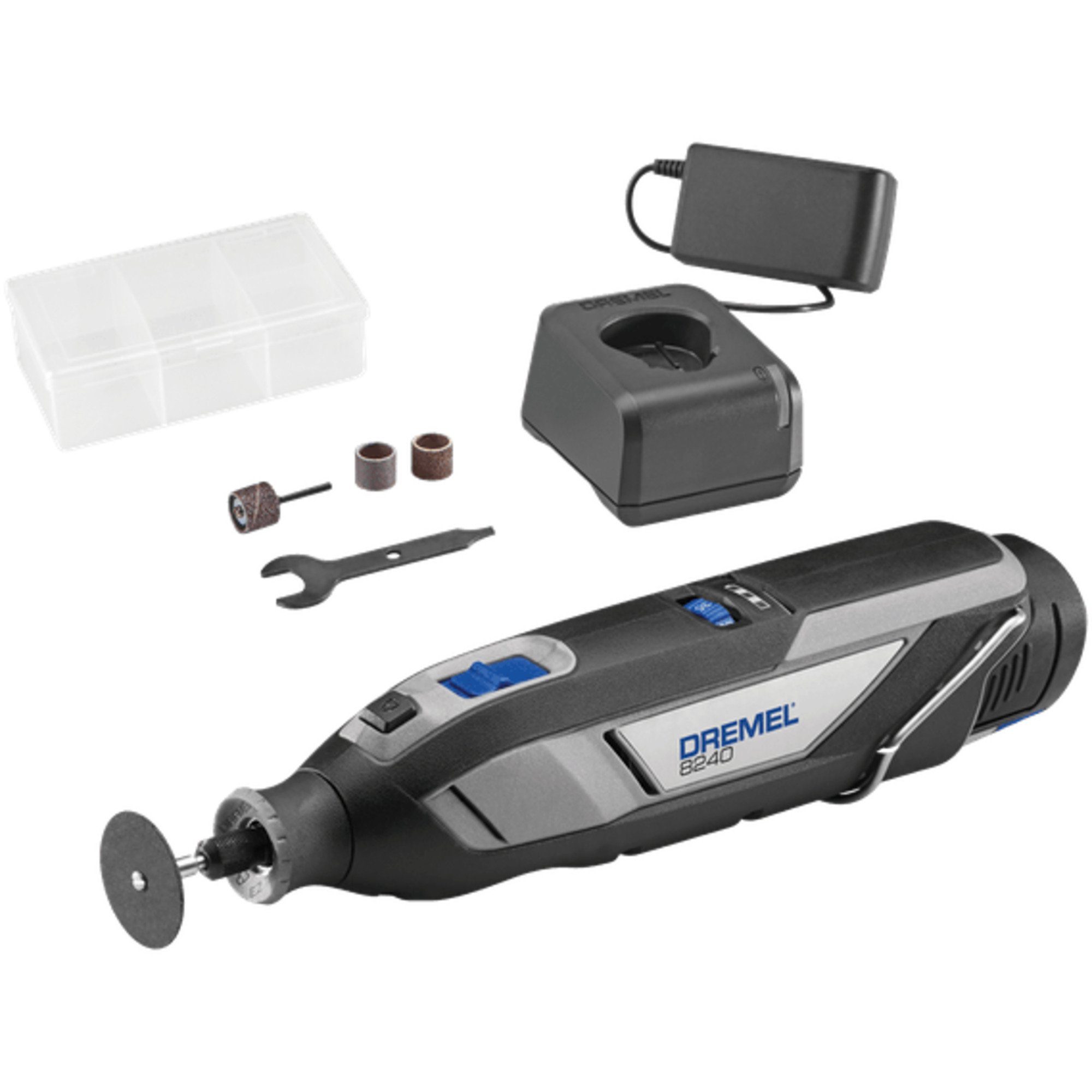 DREMEL Akku-Multifunktionswerkzeug Dremel Akku-Multifunktions-Werkzeug 8240-5, Li-Ion-Akku 2Ah, 5-teiliges Zubehör