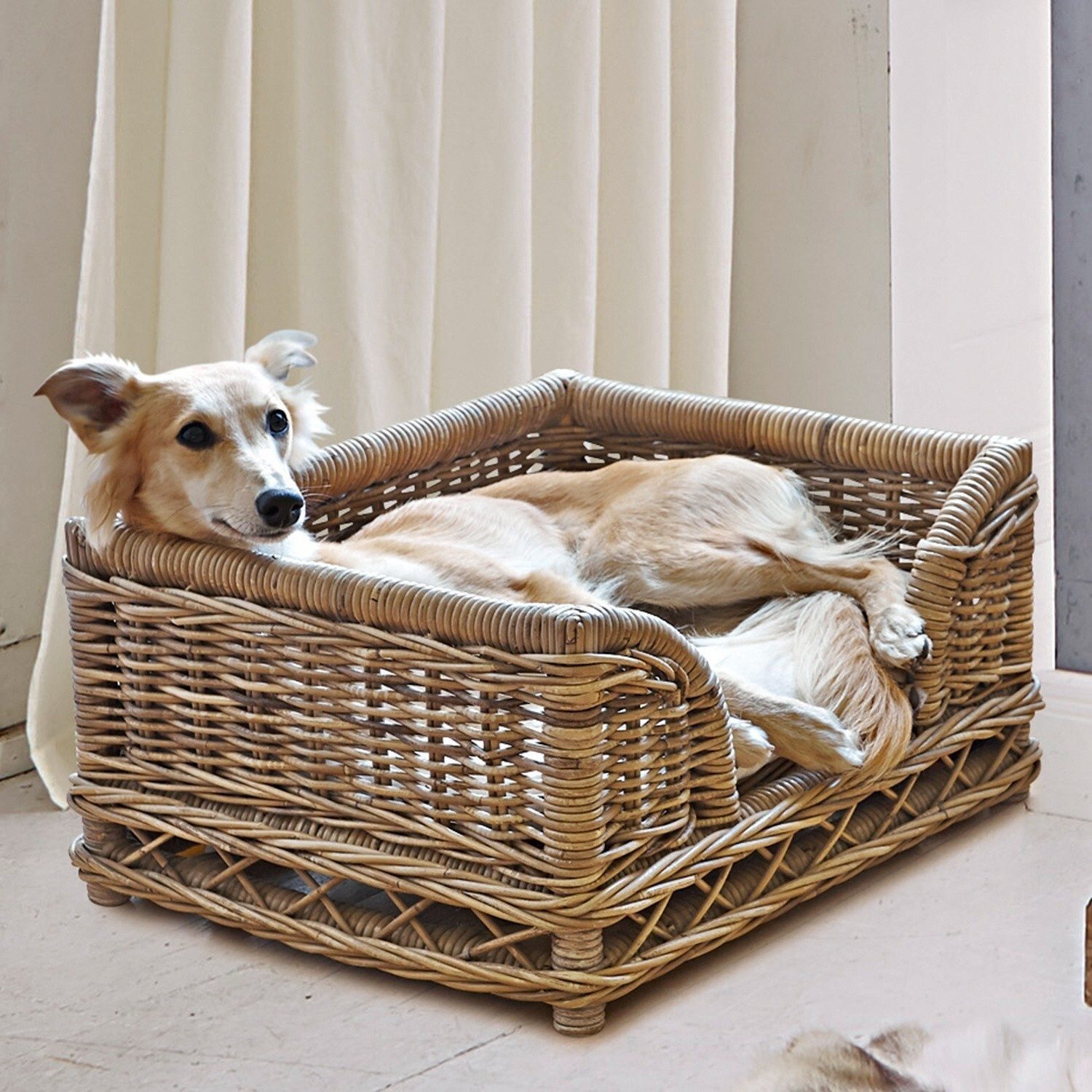 Mirabeau Hundebett Haustierkorb Gorron antikbraun, none – Bild 2 von 2