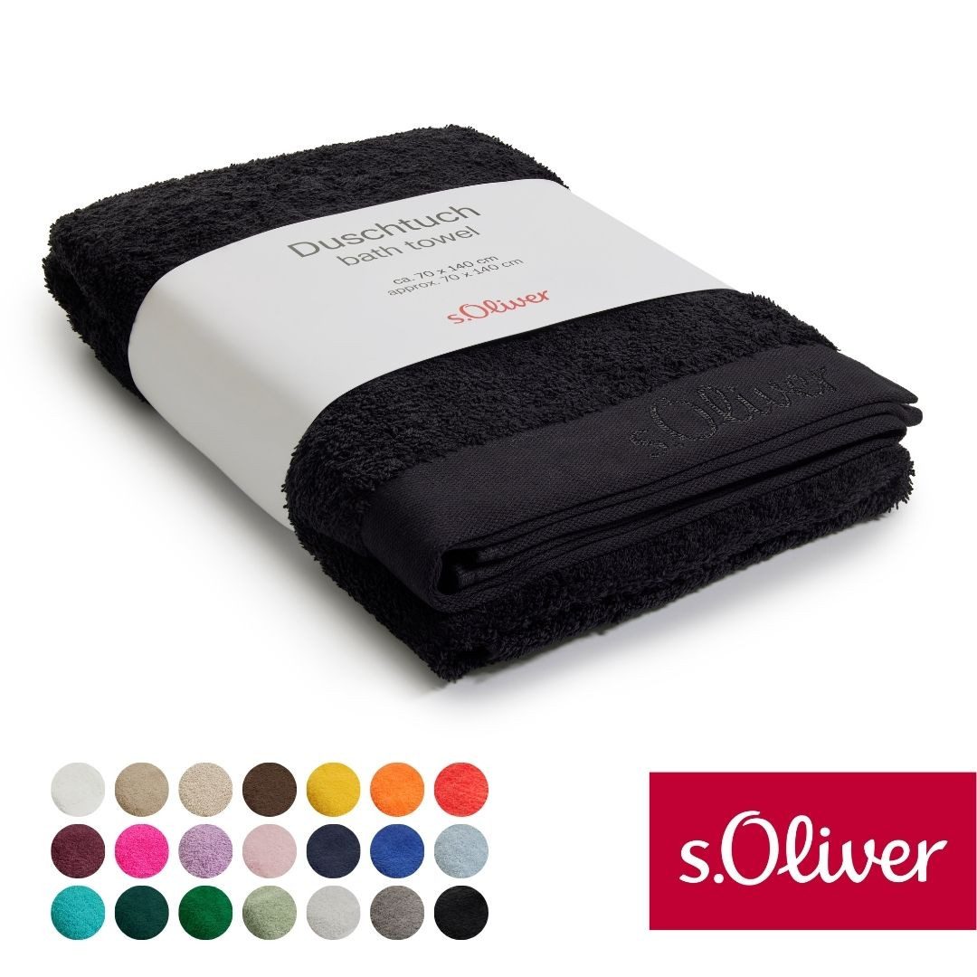 s.Oliver Duschtuch s.Oliver, Premium Qualität, 600 gr/m², auch als Sets erhältlich, Walkfrottier (1-St), große Farbauswahl, auch als Handtuch, Waschhandschuh, Gästetuch
