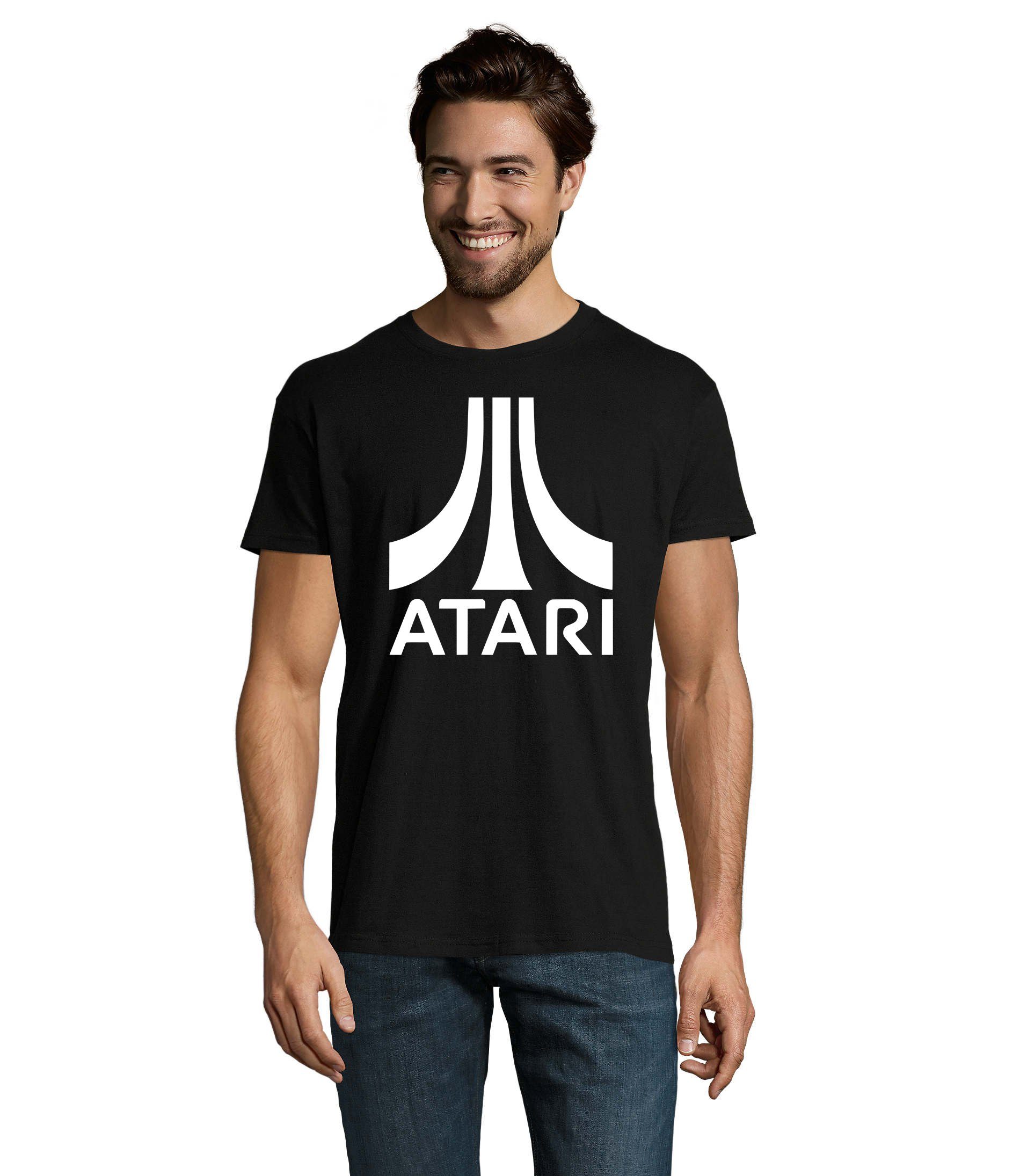 Blondie & Brownie T-Shirt Herren Atari Gaming Gamer Spiele Konsole Nintendo Schwarz