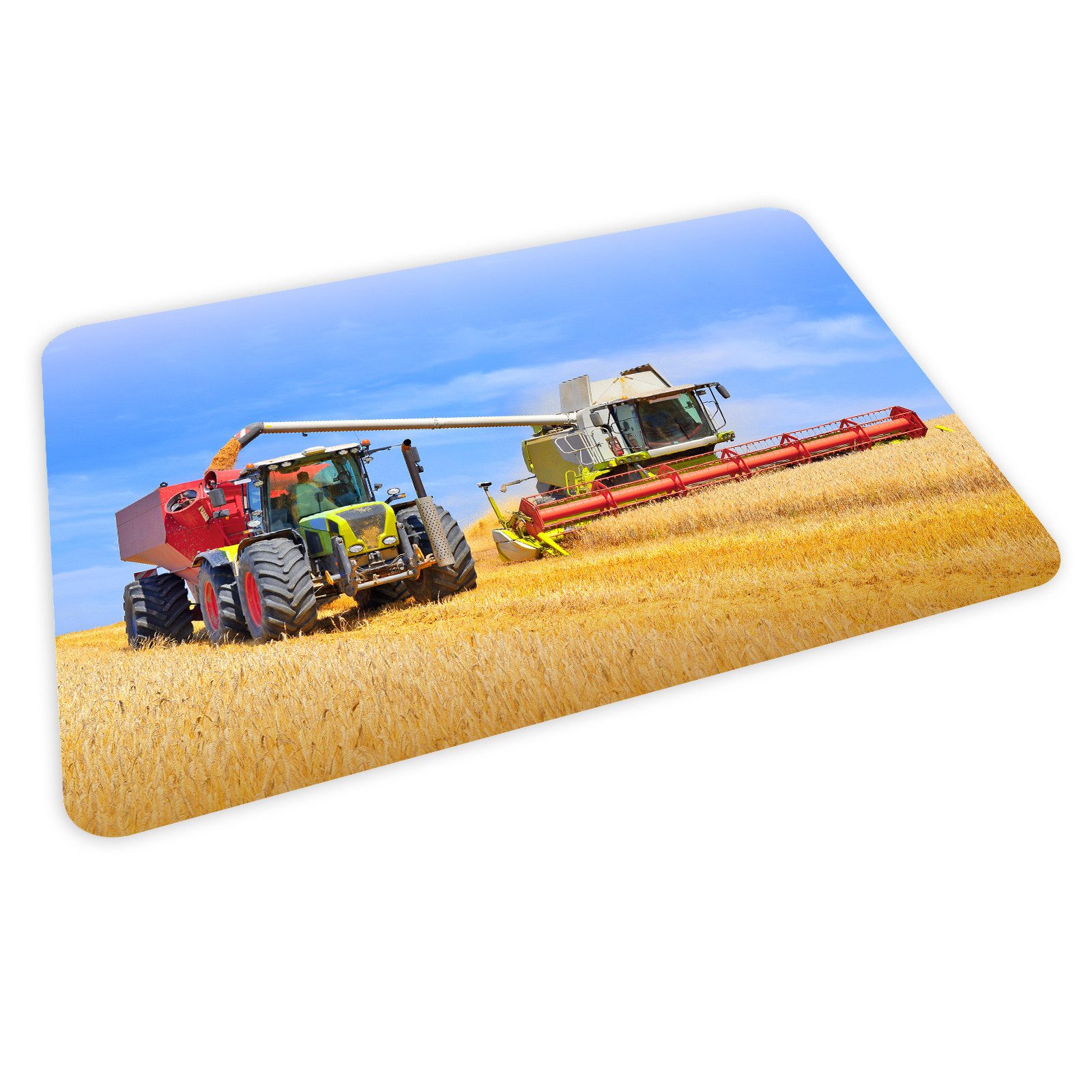 nikima Platzset stabiles Vinyl Tischset Mähdrescher Kinder Platzset abwaschbar, (1-St)