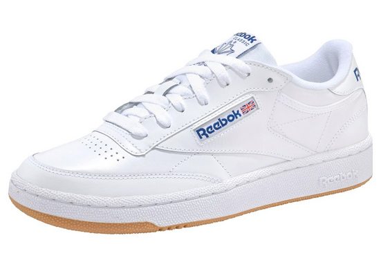 reebok classics club c legacy trainers in beige