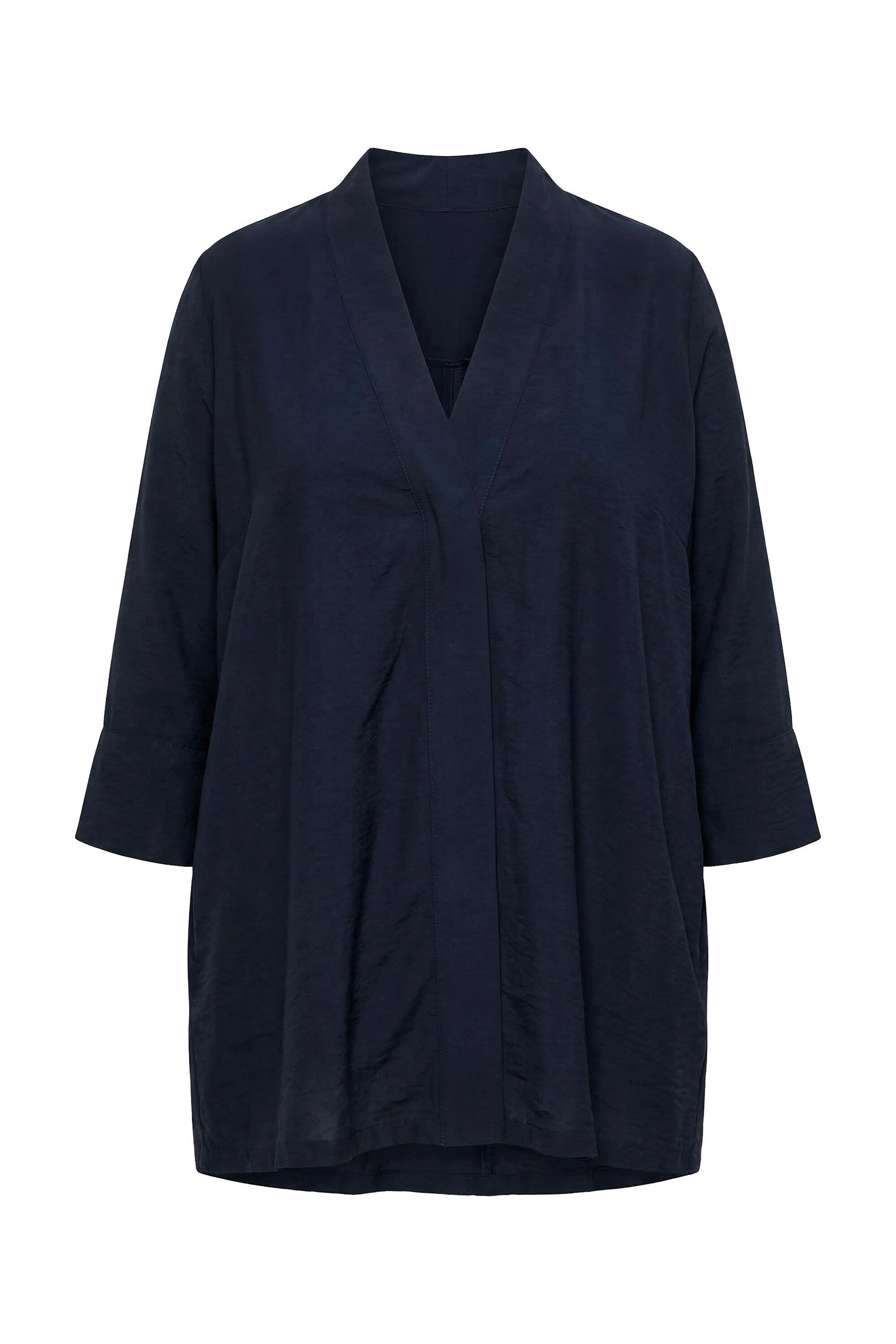 Sommerjacke Jacke V-Ausschnitt Druckknopf 7/8-Arm