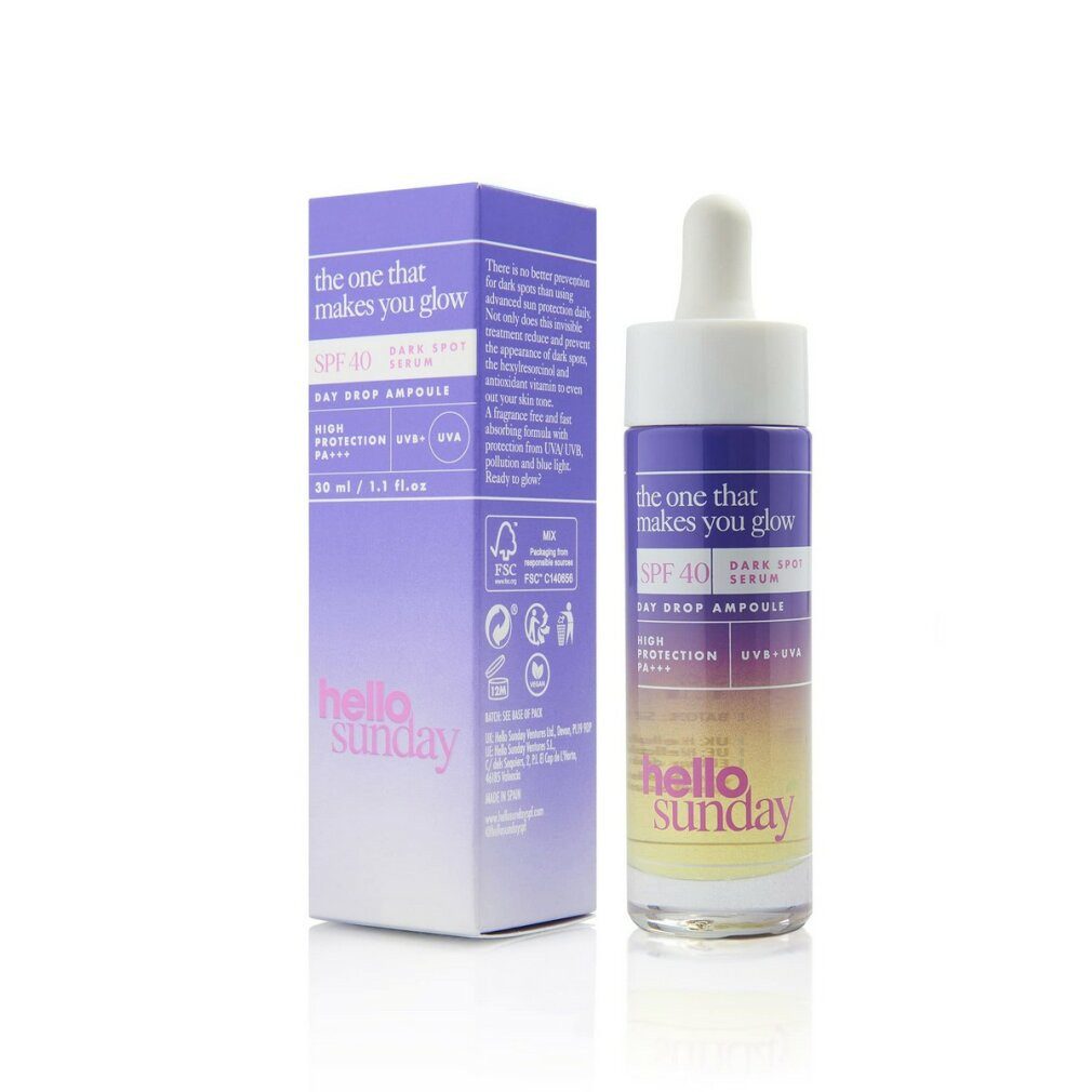 Hello Sunday Gesichtspflege the one that makes you glow Dark Spot Oil Serum SPF 40 - 30 ml