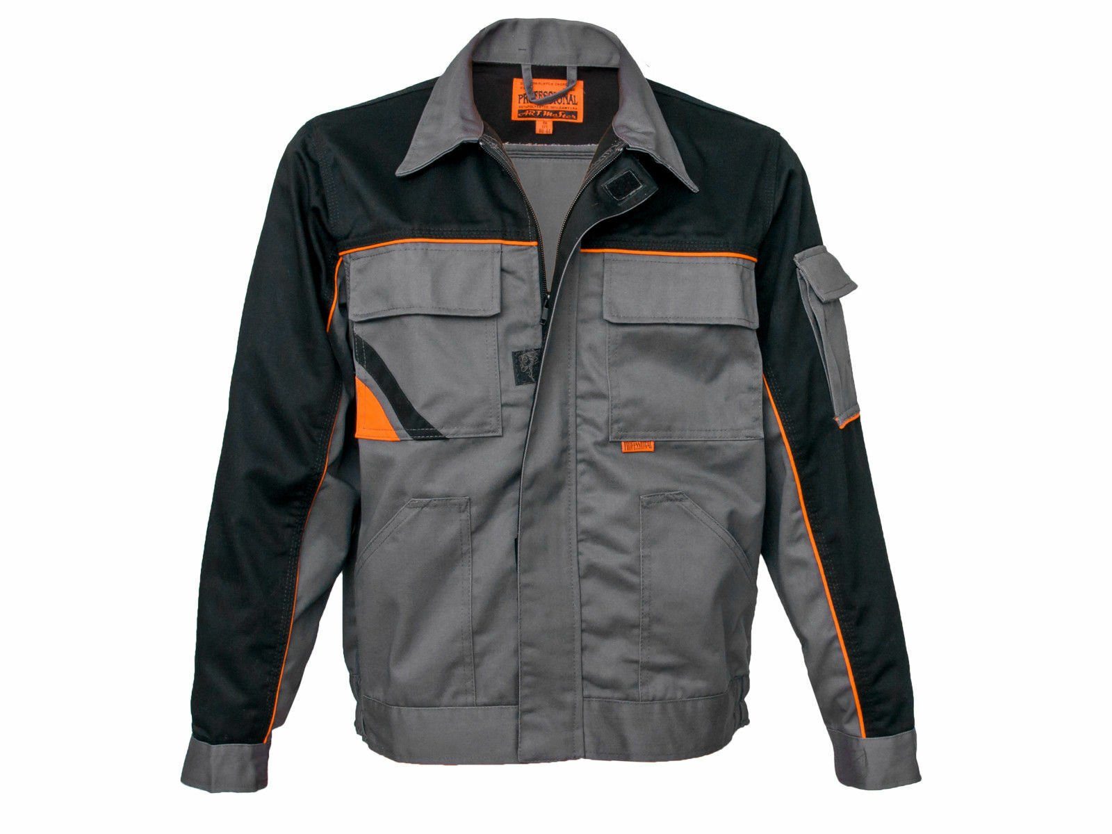 Artmas Arbeitsjacke Arbeitsjacke Baujacke Berufsjacke Schutzjacke Berufskleidung Grau