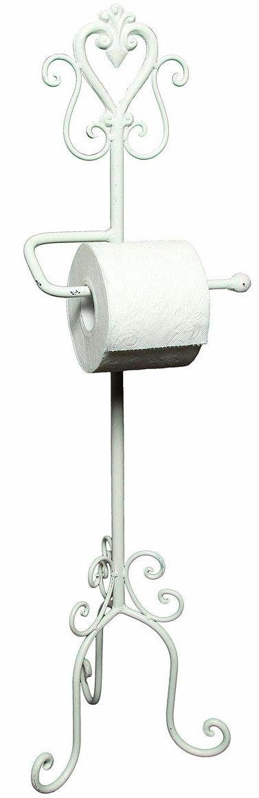 Ambiente Haus Toilettenpapierhalter Antik, weiß günstig online kaufen