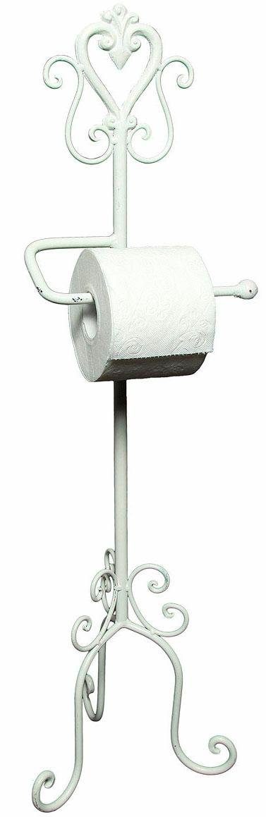 Toilettenpapierhalter Haus Antik, cm Ambiente (B/T/H): 26/26/78 weiß, Maße