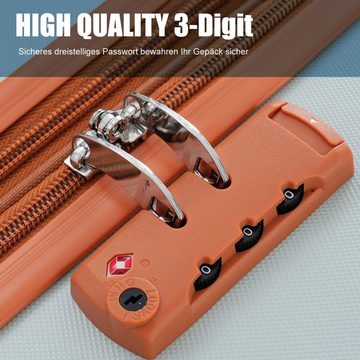 BlingBin Hartschalen-Trolley Rollkoffer Handgepäck XL, 4 Rollen, 360°leises Universal- Räder, TSA Zollschloss, 77.5*50.5*30