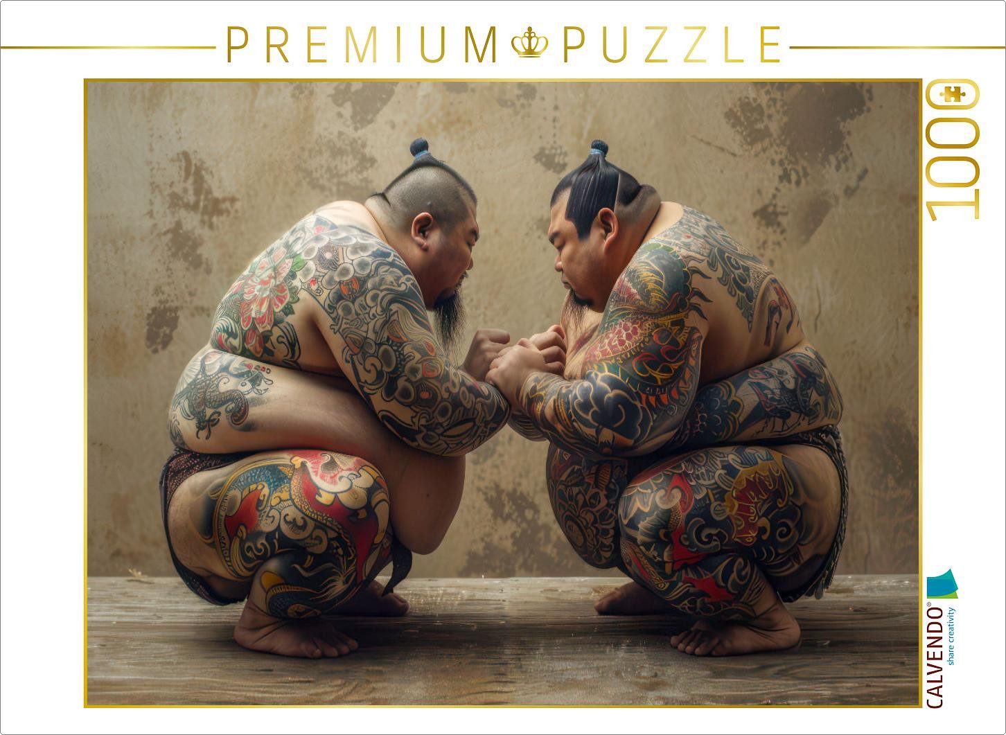 CALVENDO Puzzle CALVENDO Puzzle Sumo wrestling, 1000 pieces, finished size 25.2 × 18., 1000 Puzzleteile